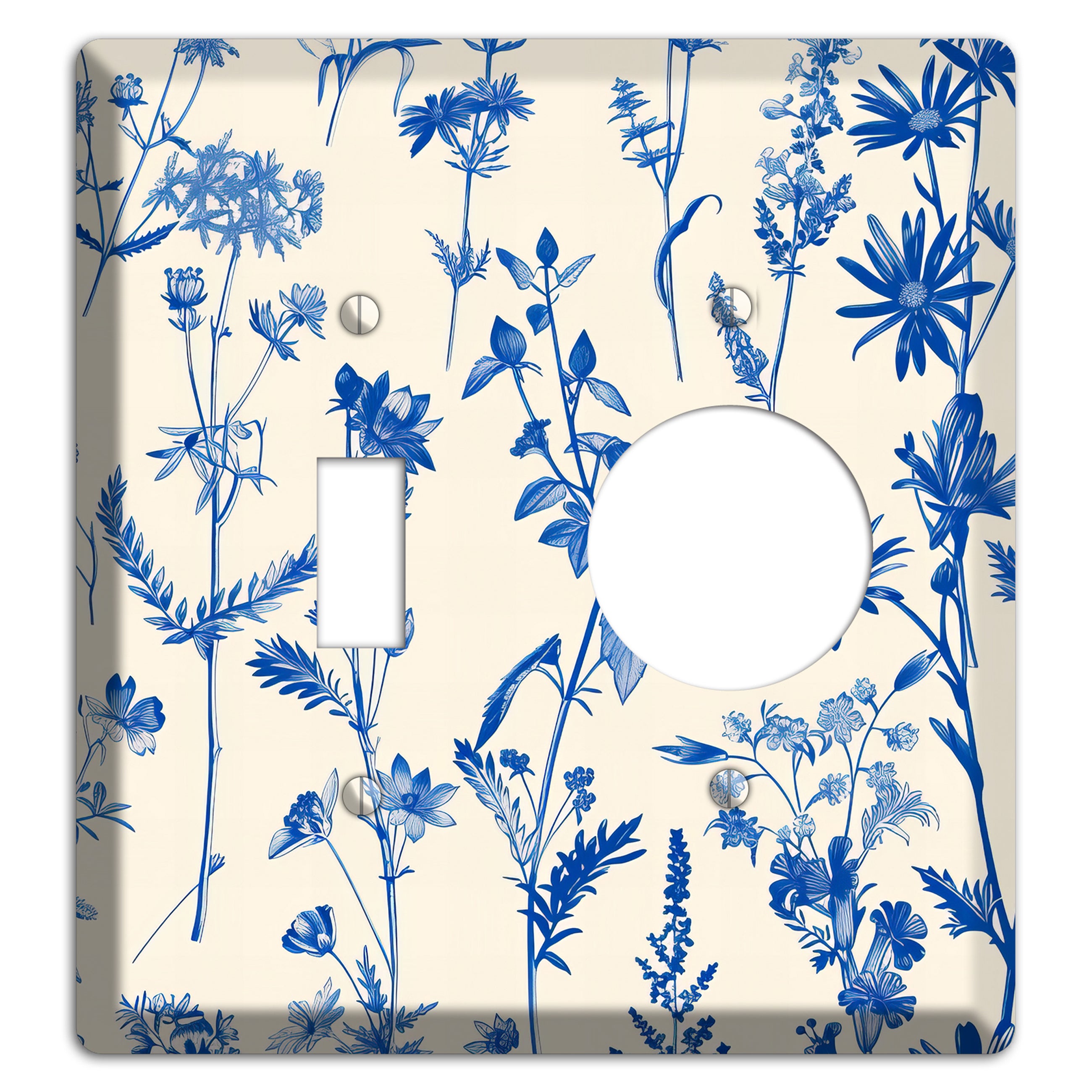 Meadow in Ink Toggle / Receptacle Wallplate