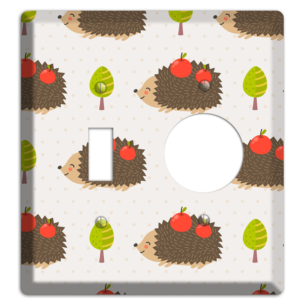 Hedgehog Harvest Toggle / Receptacle Wallplate