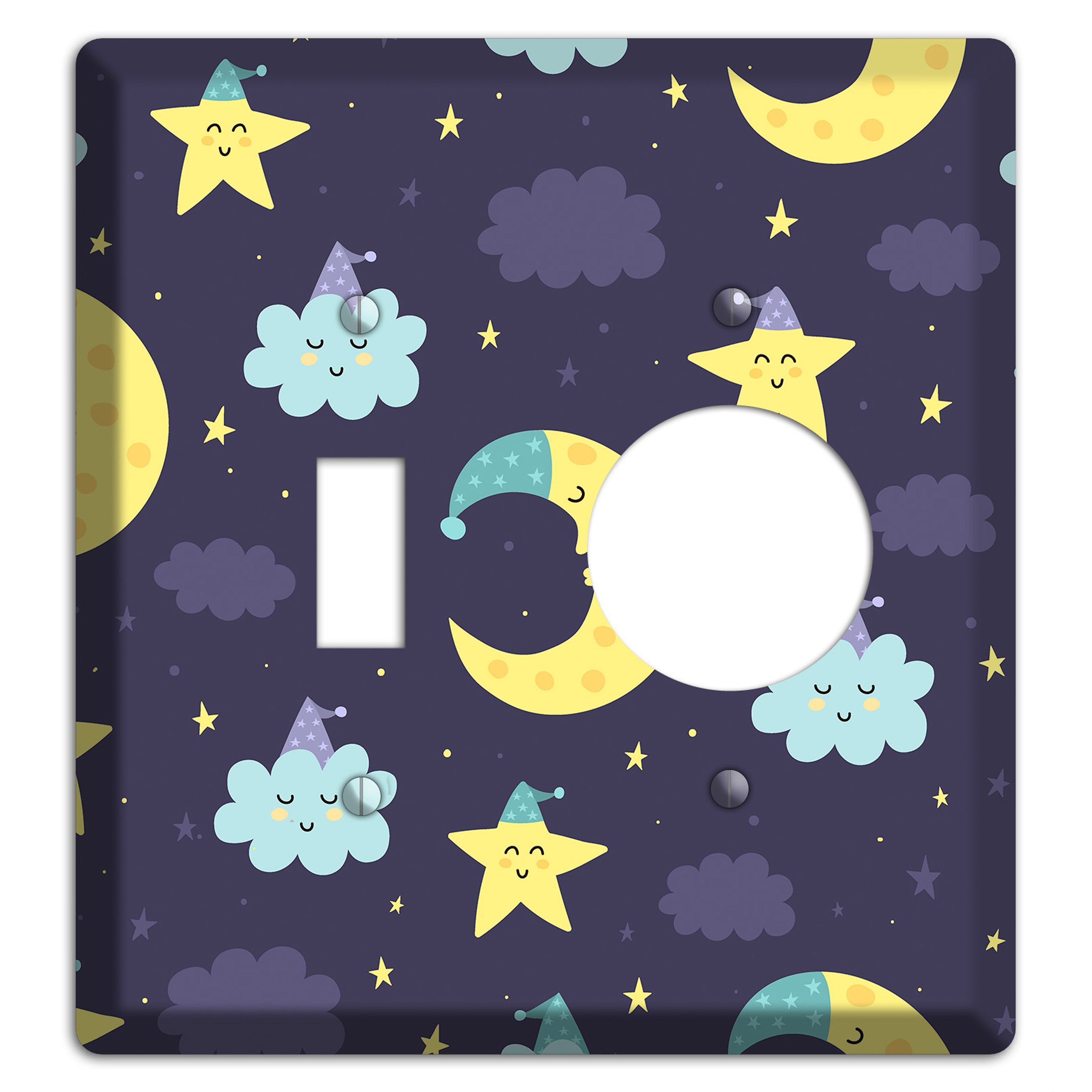 Moon & Star Wishes Toggle / Receptacle Wallplate