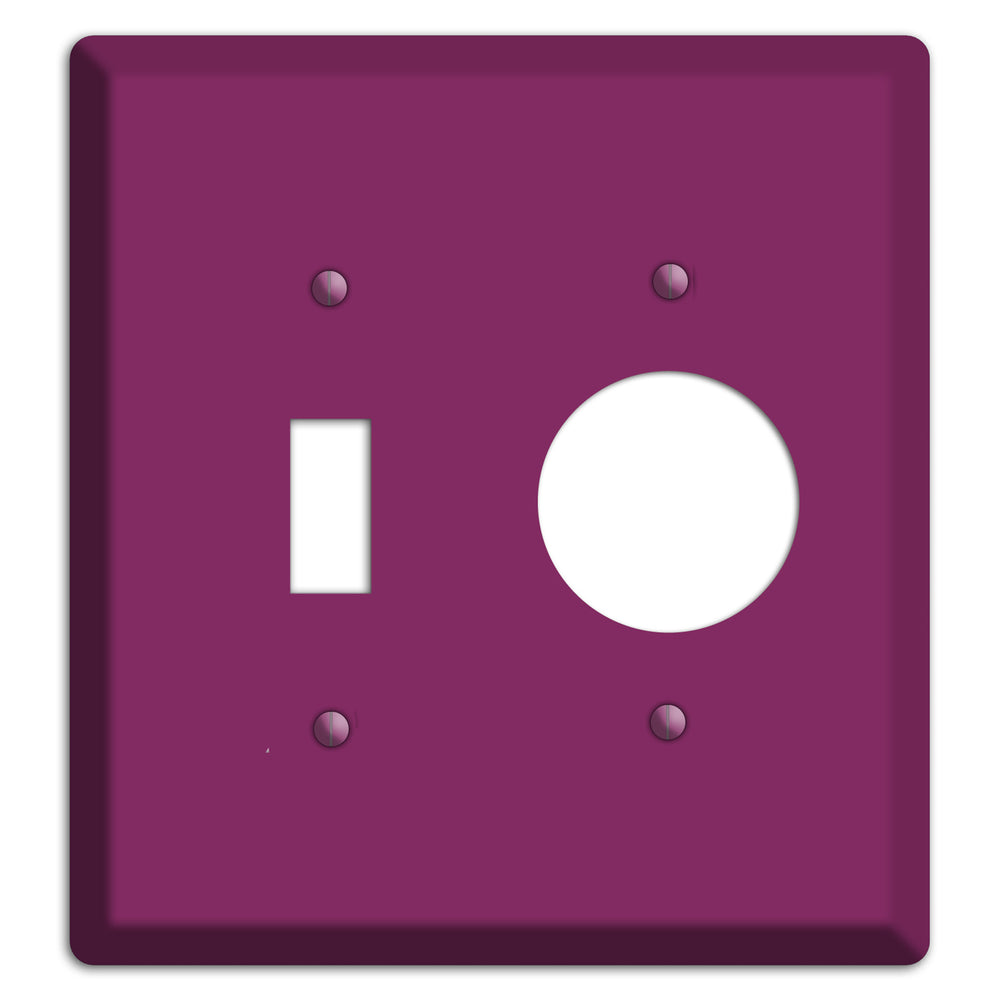 Baxter Plum Wine Toggle / Receptacle Wallplate