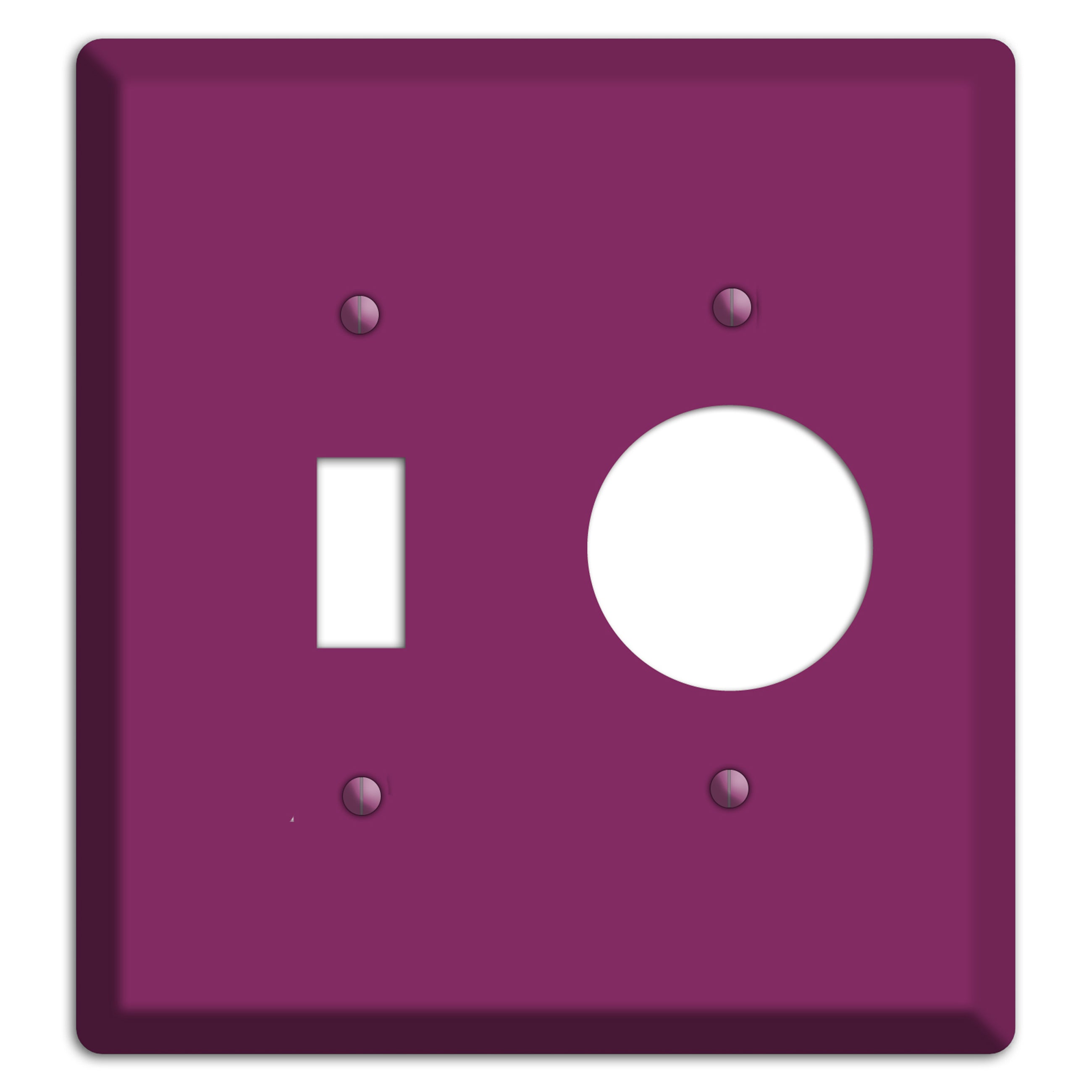 Baxter Plum Wine Toggle / Receptacle Wallplate