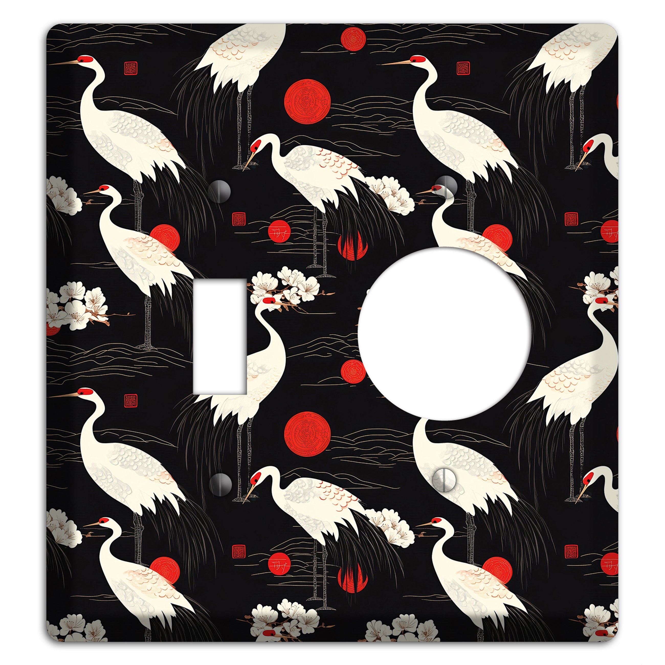 Obsidian Sun Vigil Toggle / Receptacle Wallplate