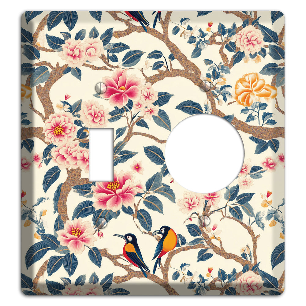 Blossom & Wing Toggle / Receptacle Wallplate