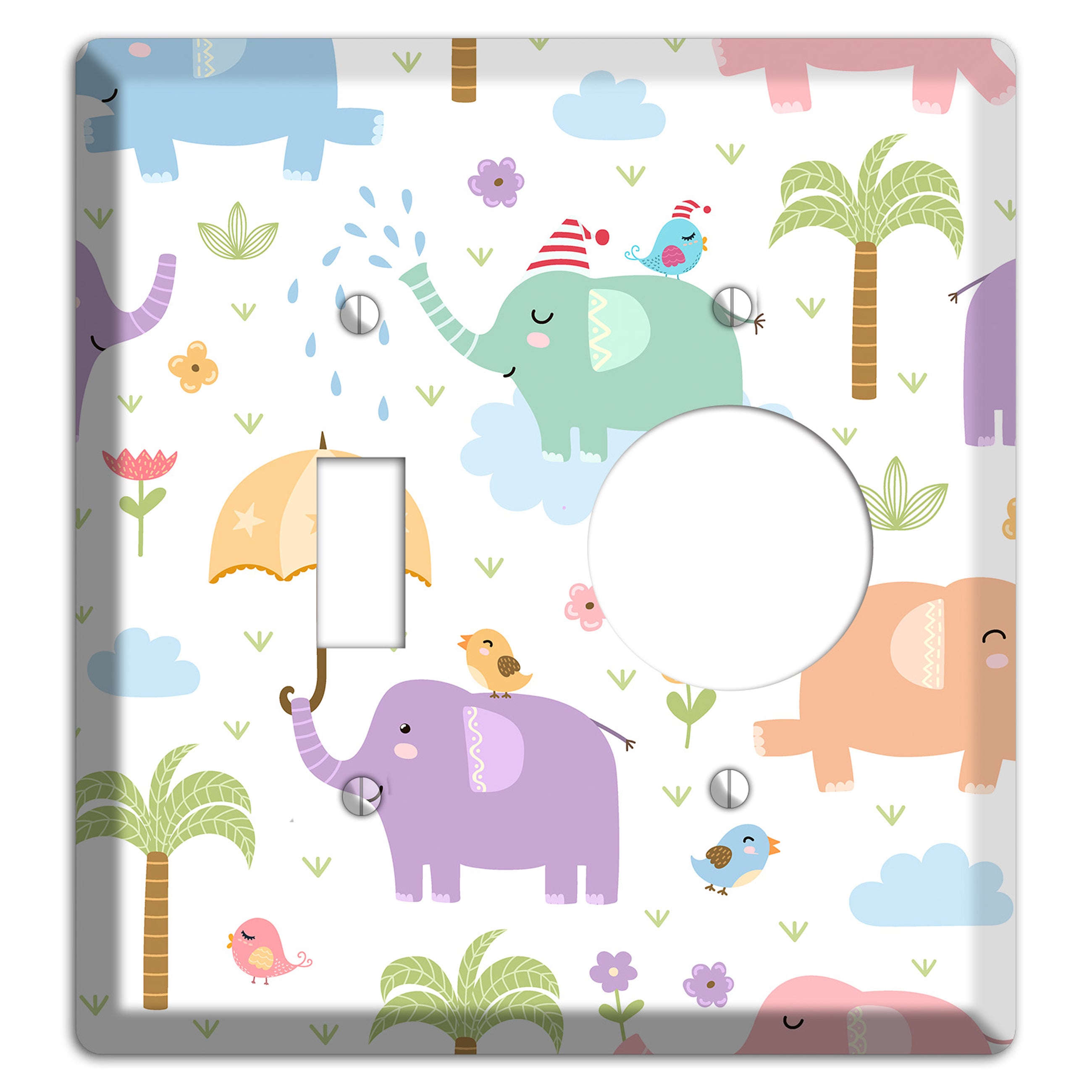 Elephant Dreams Toggle / Receptacle Wallplate