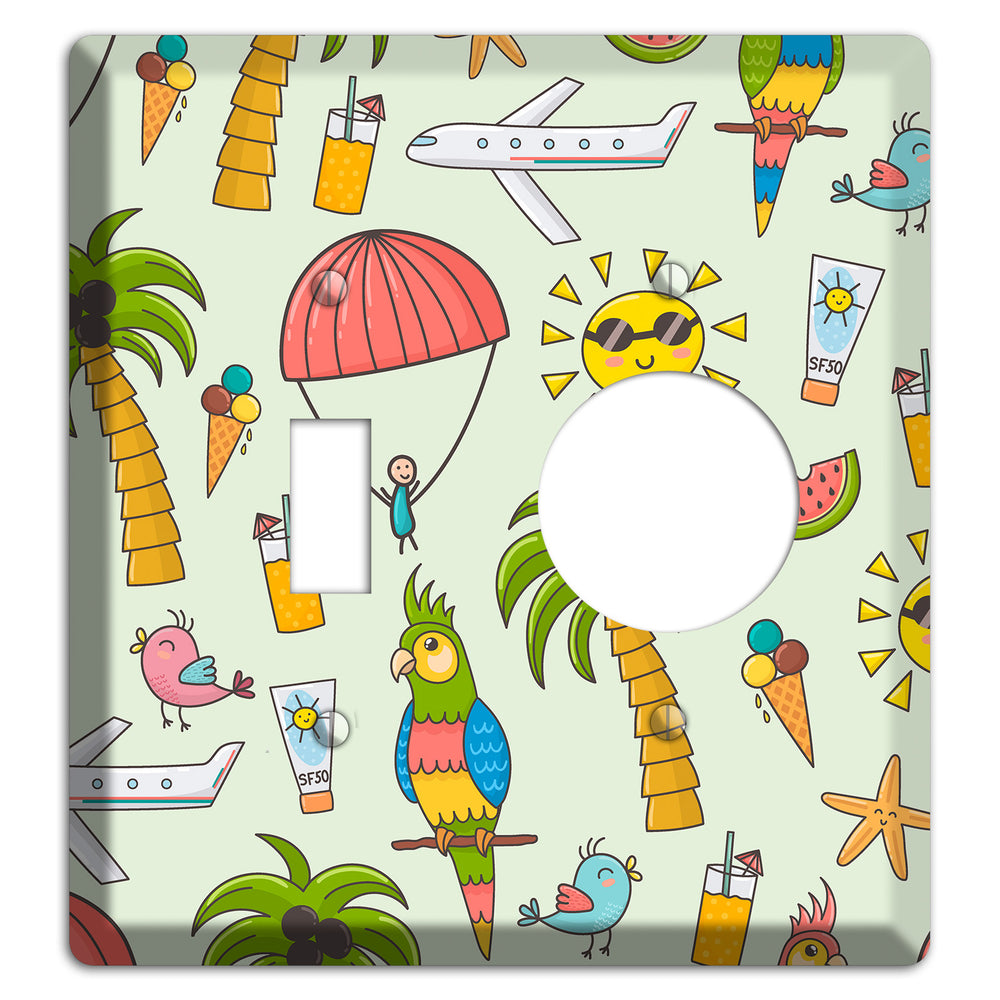 Tropical Vacation Toggle / Receptacle Wallplate
