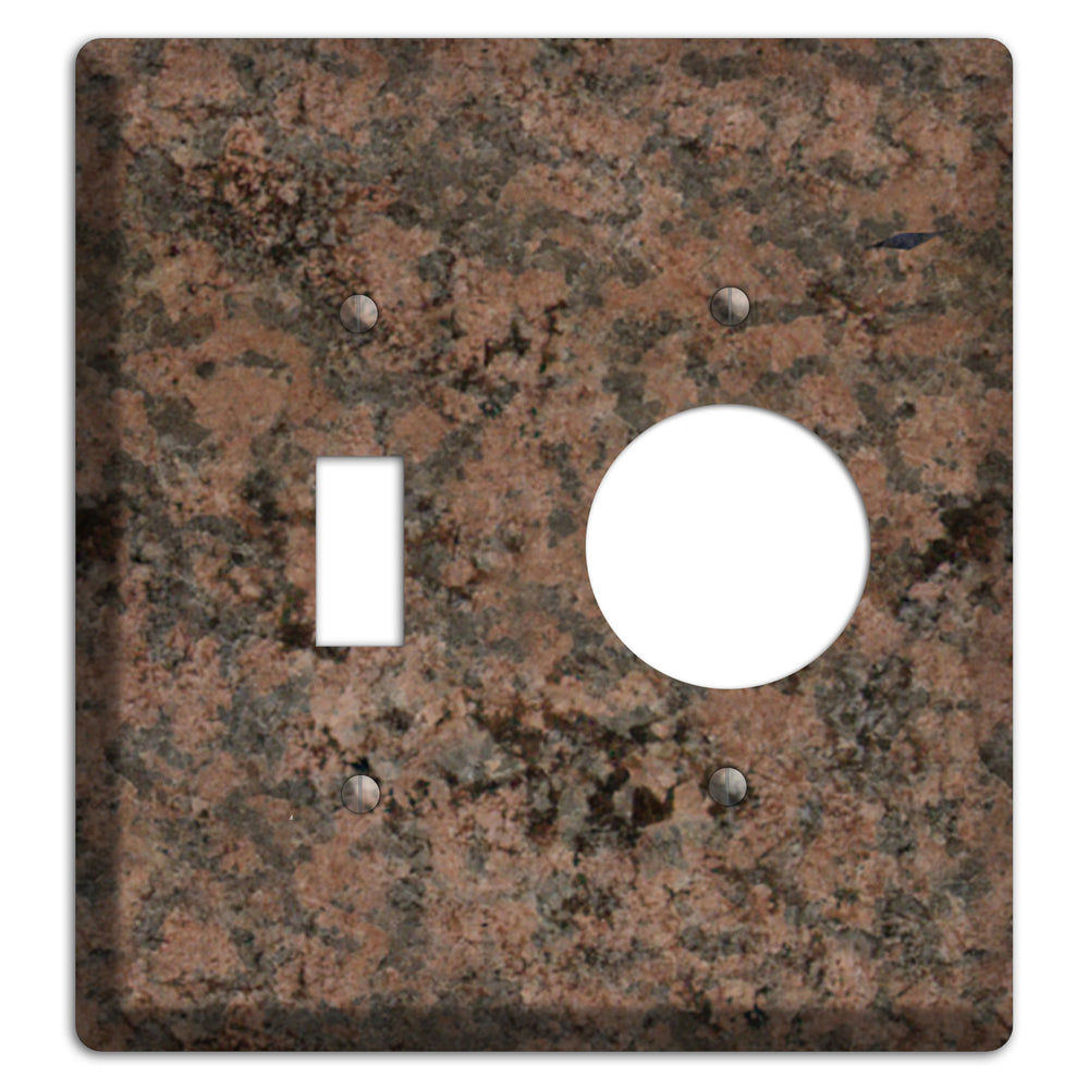 Granite Name: Indian Dakota Granite Toggle / Receptacle Wallplate
