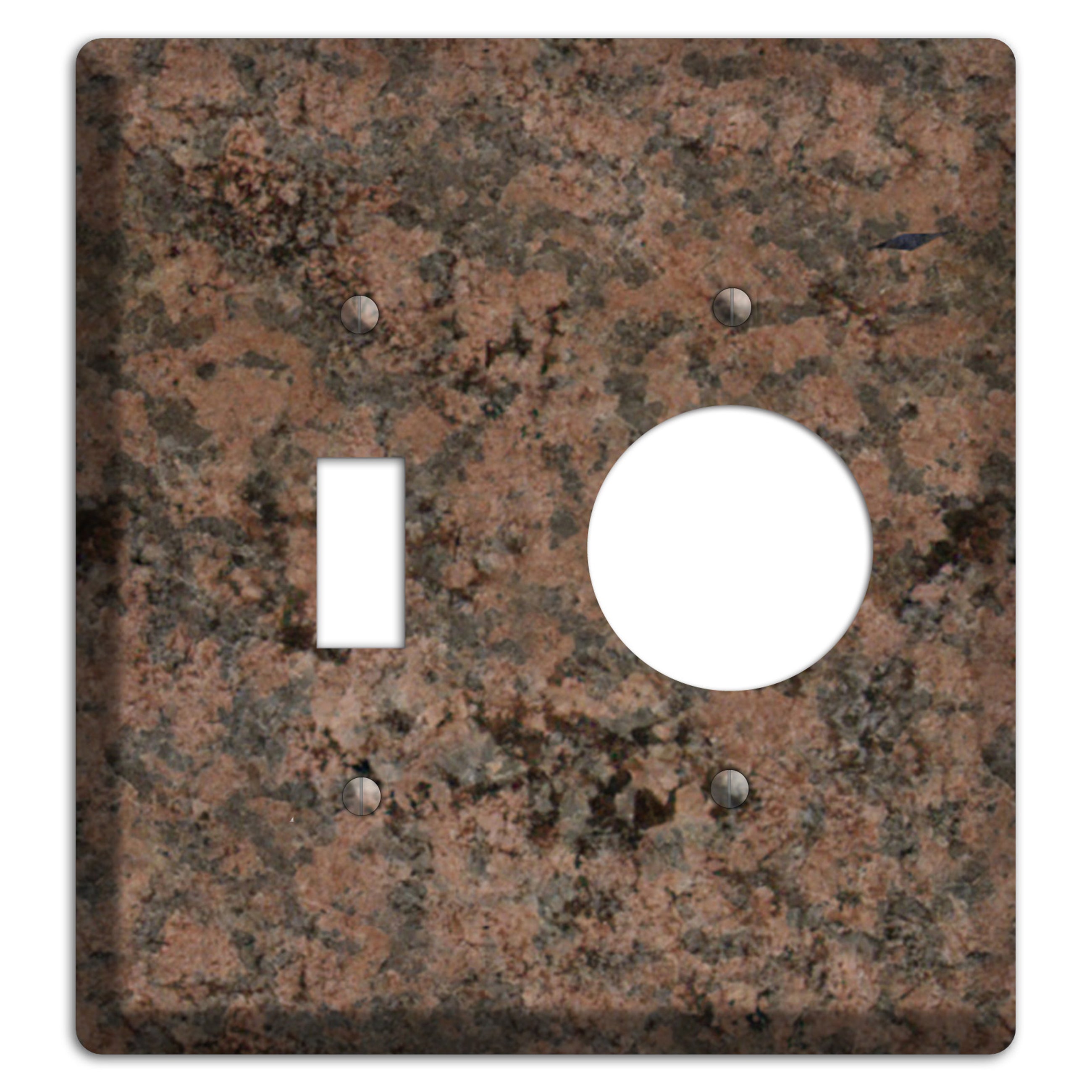 Granite Name: Indian Dakota Granite Toggle / Receptacle Wallplate