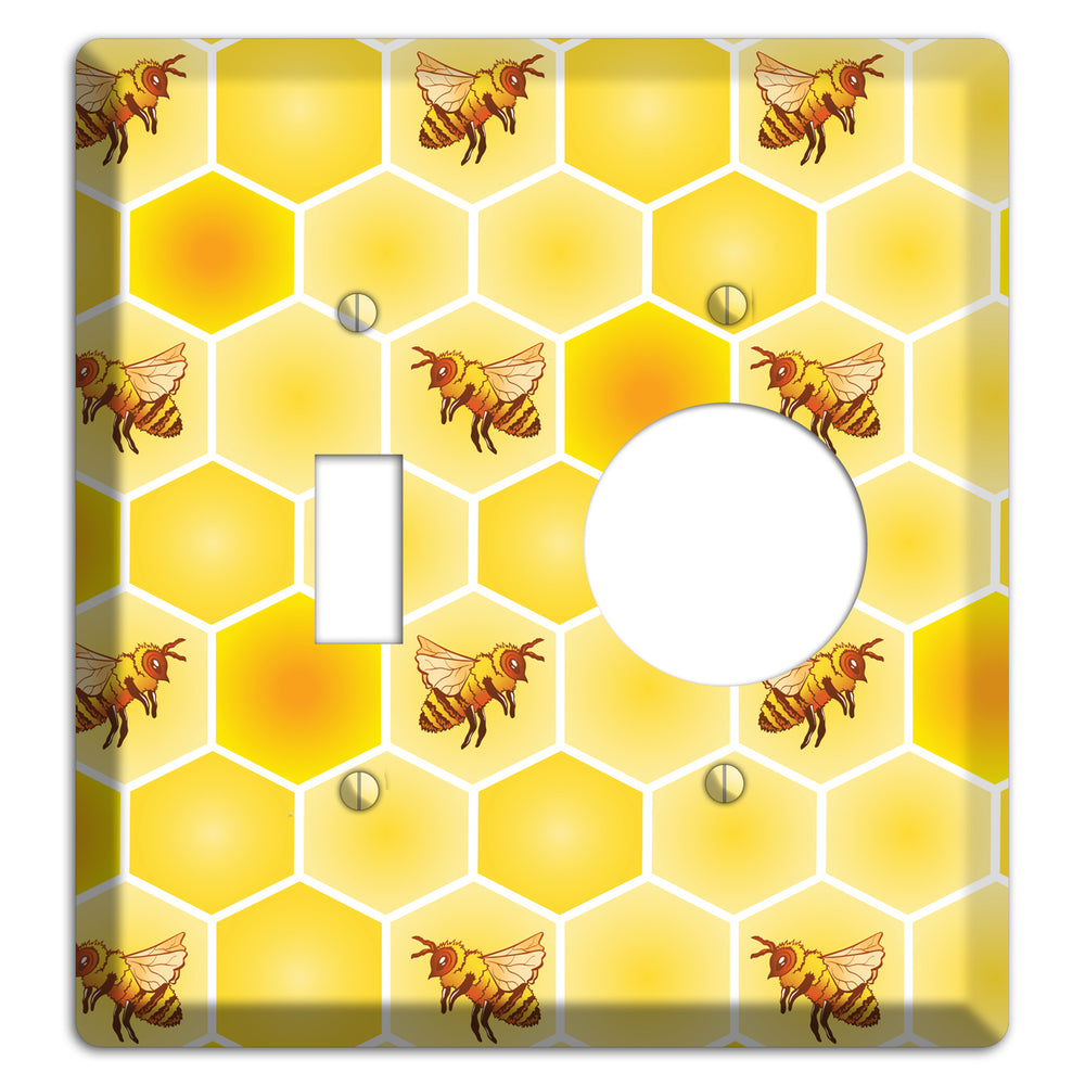 Honeycomb Colony Toggle / Receptacle Wallplate