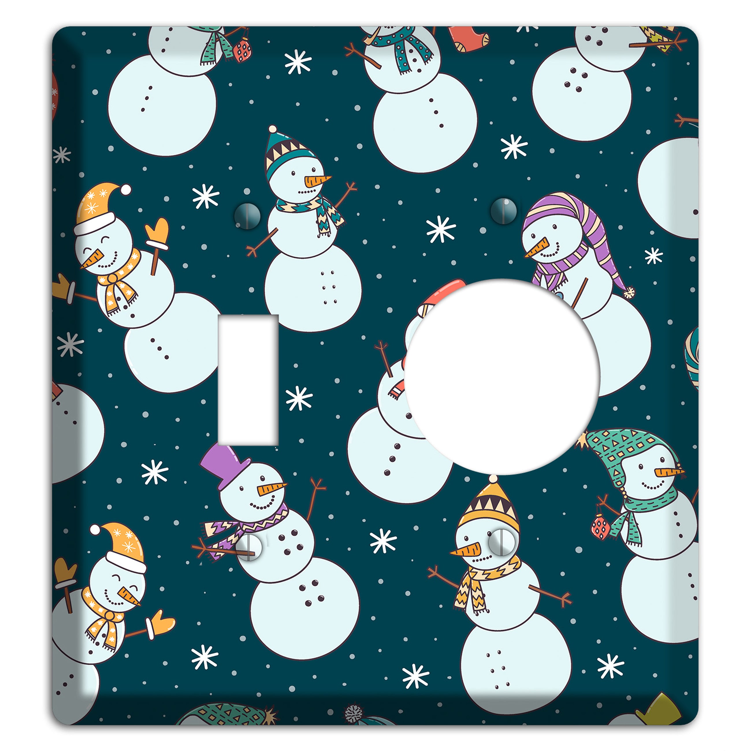 Snowman Celebration Toggle / Receptacle Wallplate