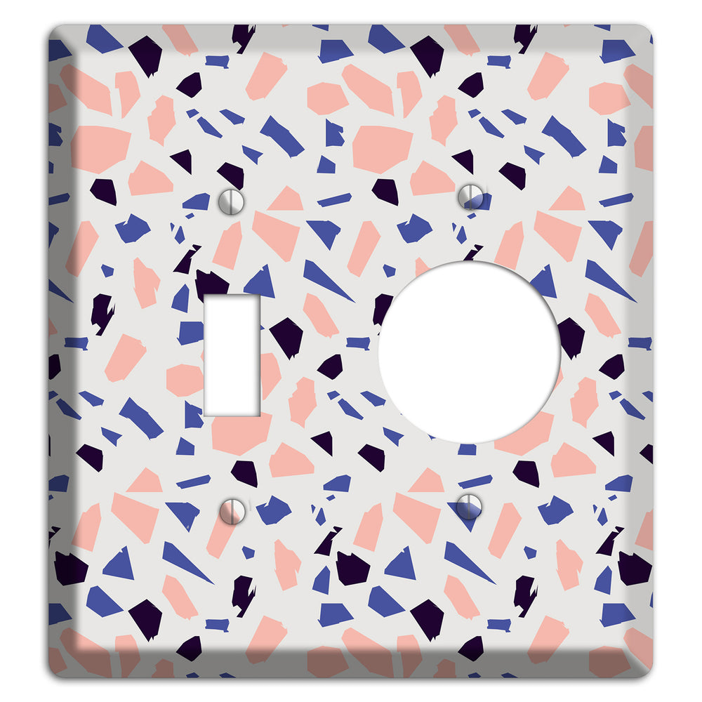 Coral Indigo Burst Toggle / Receptacle Wallplate