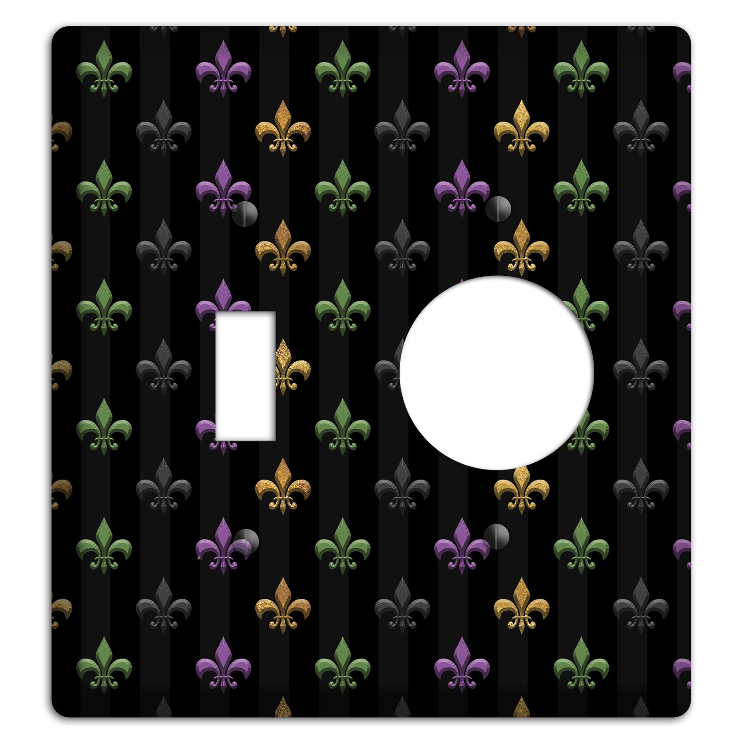 Midnight Fleur Toggle / Receptacle Wallplate