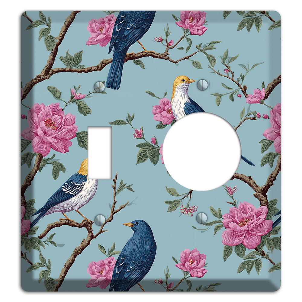 Blossom & Wing Toggle / Receptacle Wallplate