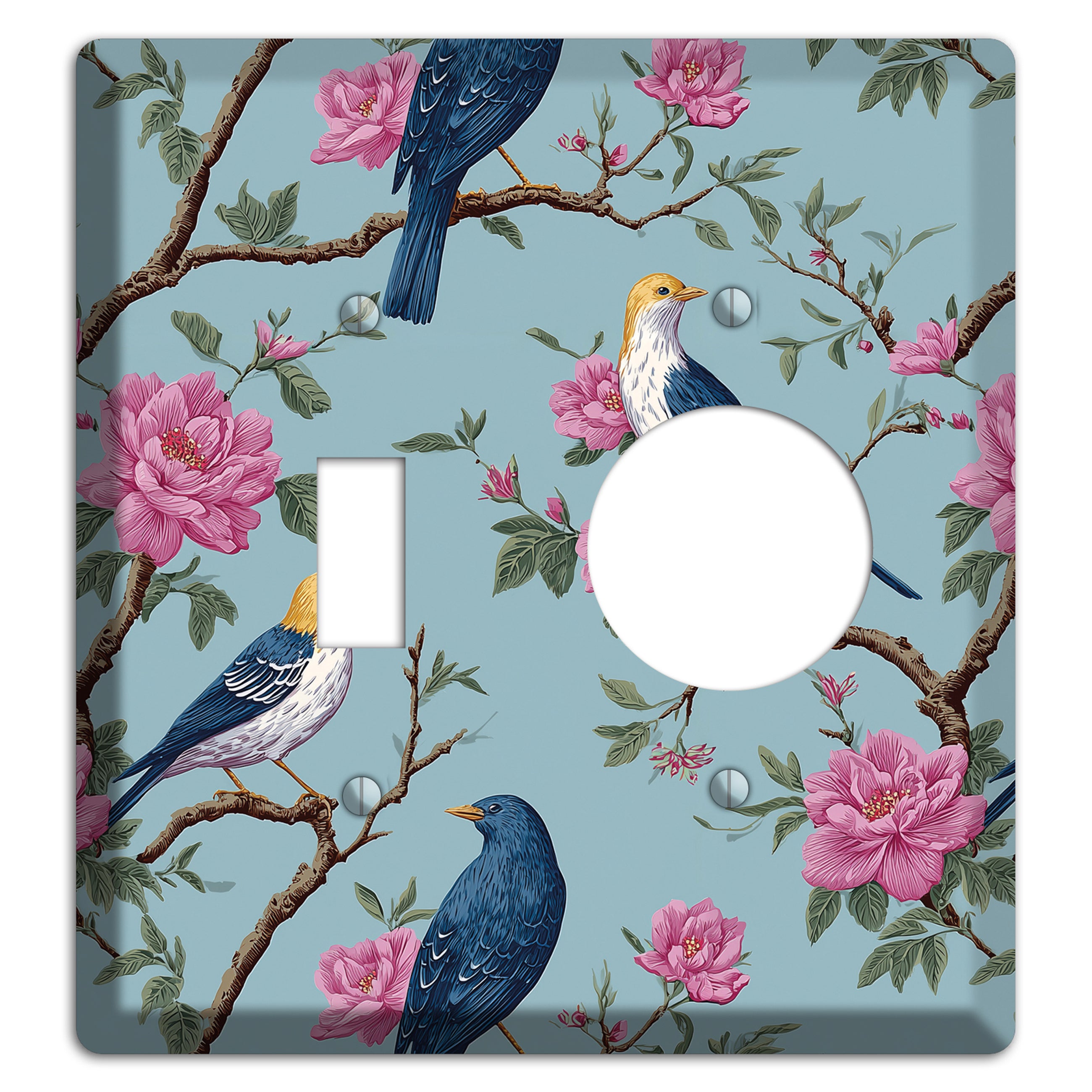Blossom & Wing Toggle / Receptacle Wallplate