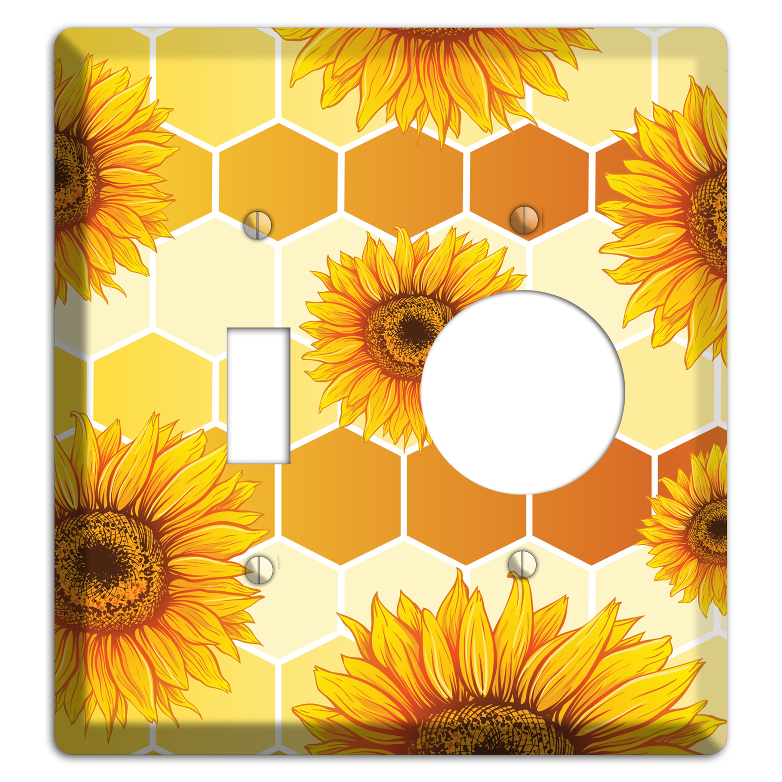 Honeycomb Solstice Toggle / Receptacle Wallplate