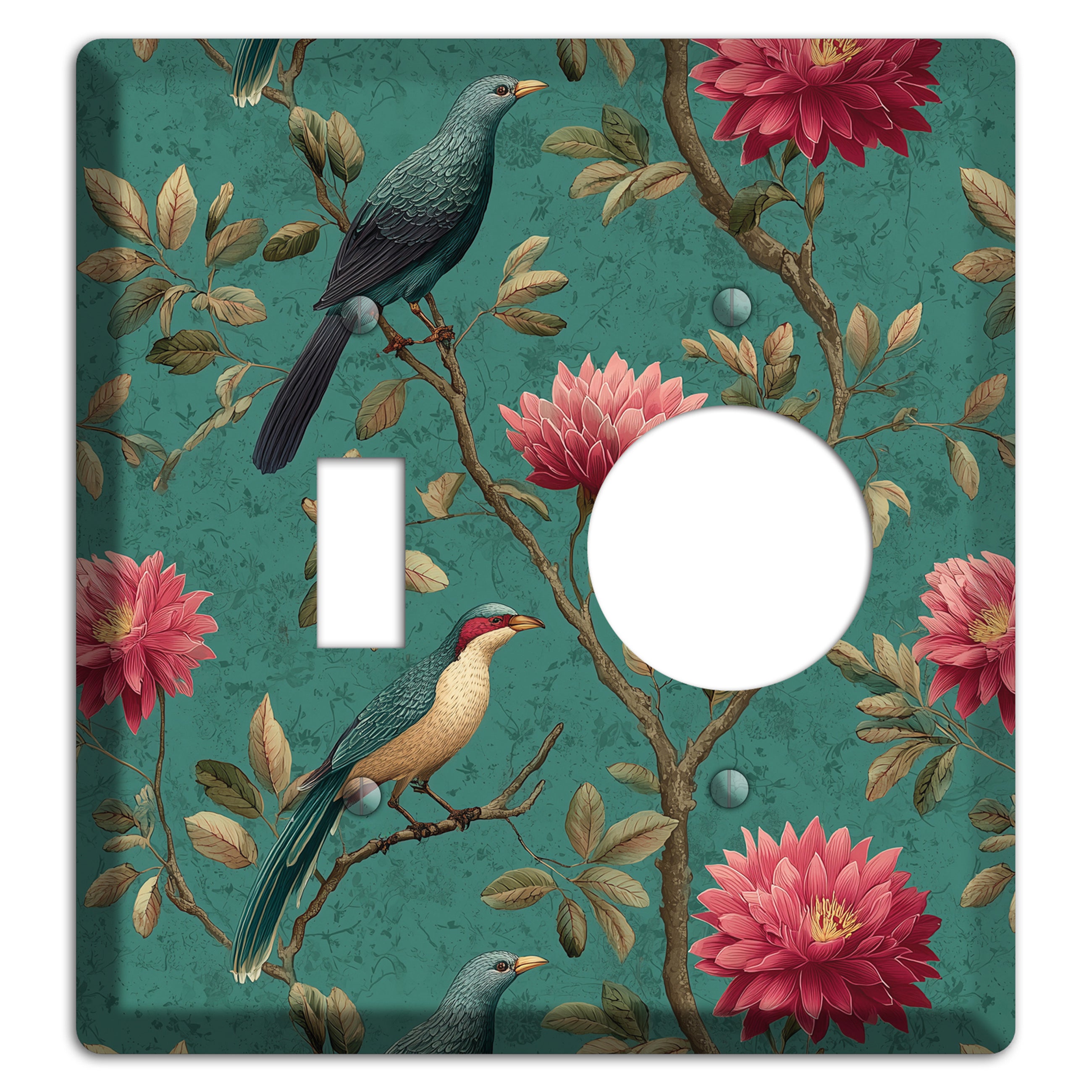 Crimson Perch Toggle / Receptacle Wallplate