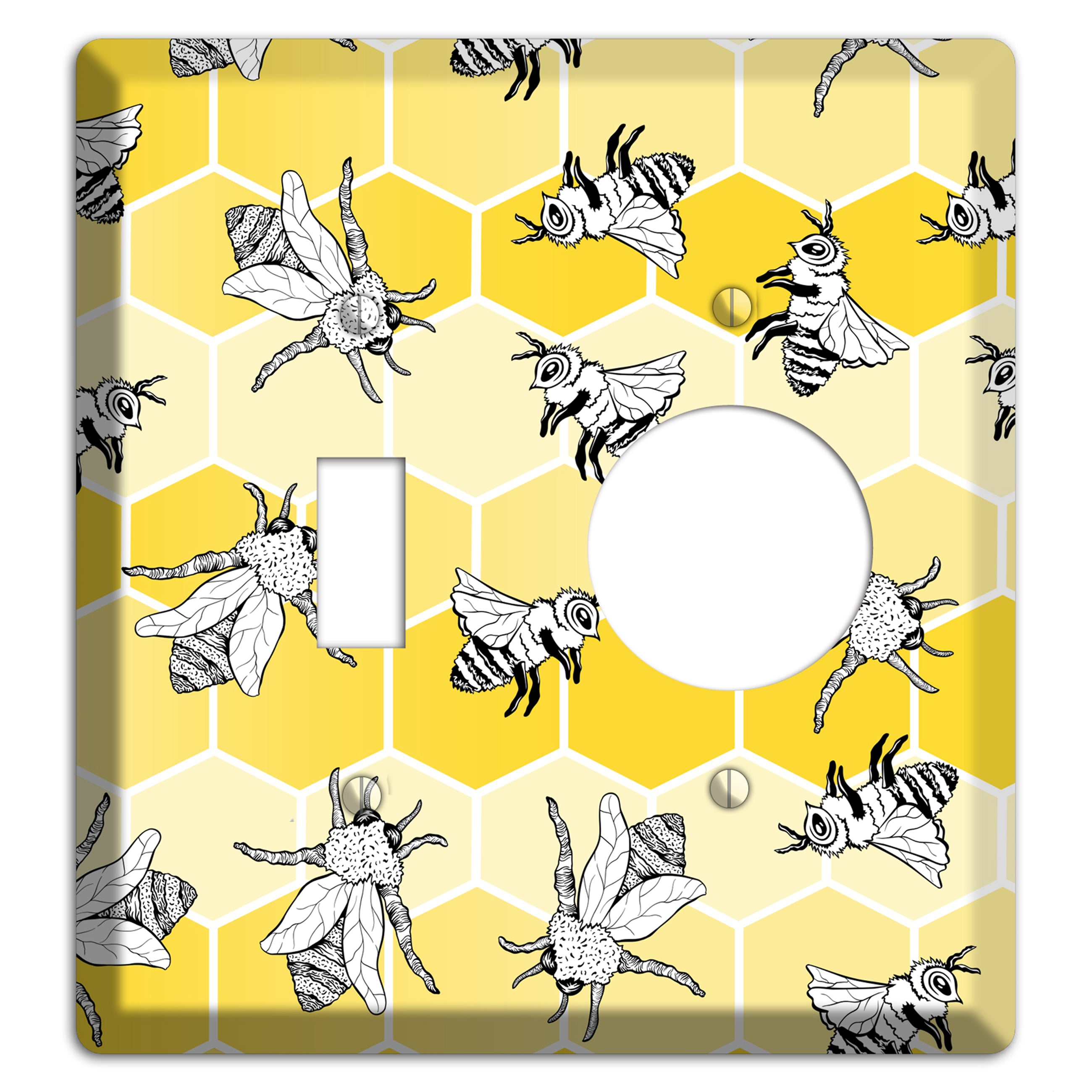 Hive Mind Scatter Toggle / Receptacle Wallplate