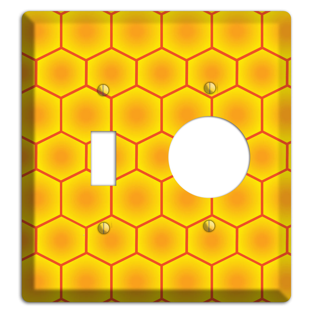 Golden Vault Cells Toggle / Receptacle Wallplate