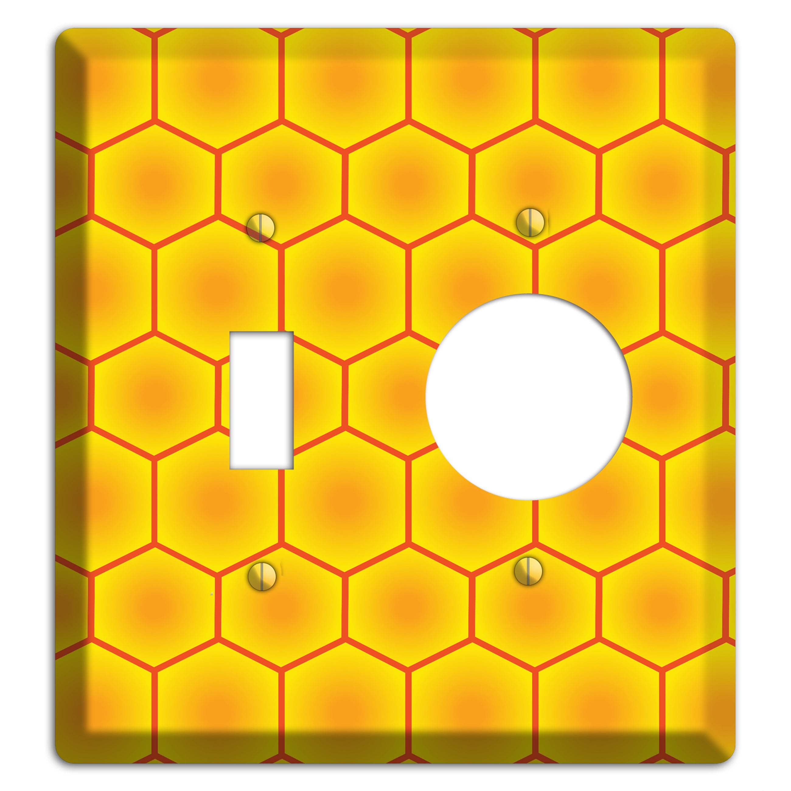 Golden Vault Cells Toggle / Receptacle Wallplate