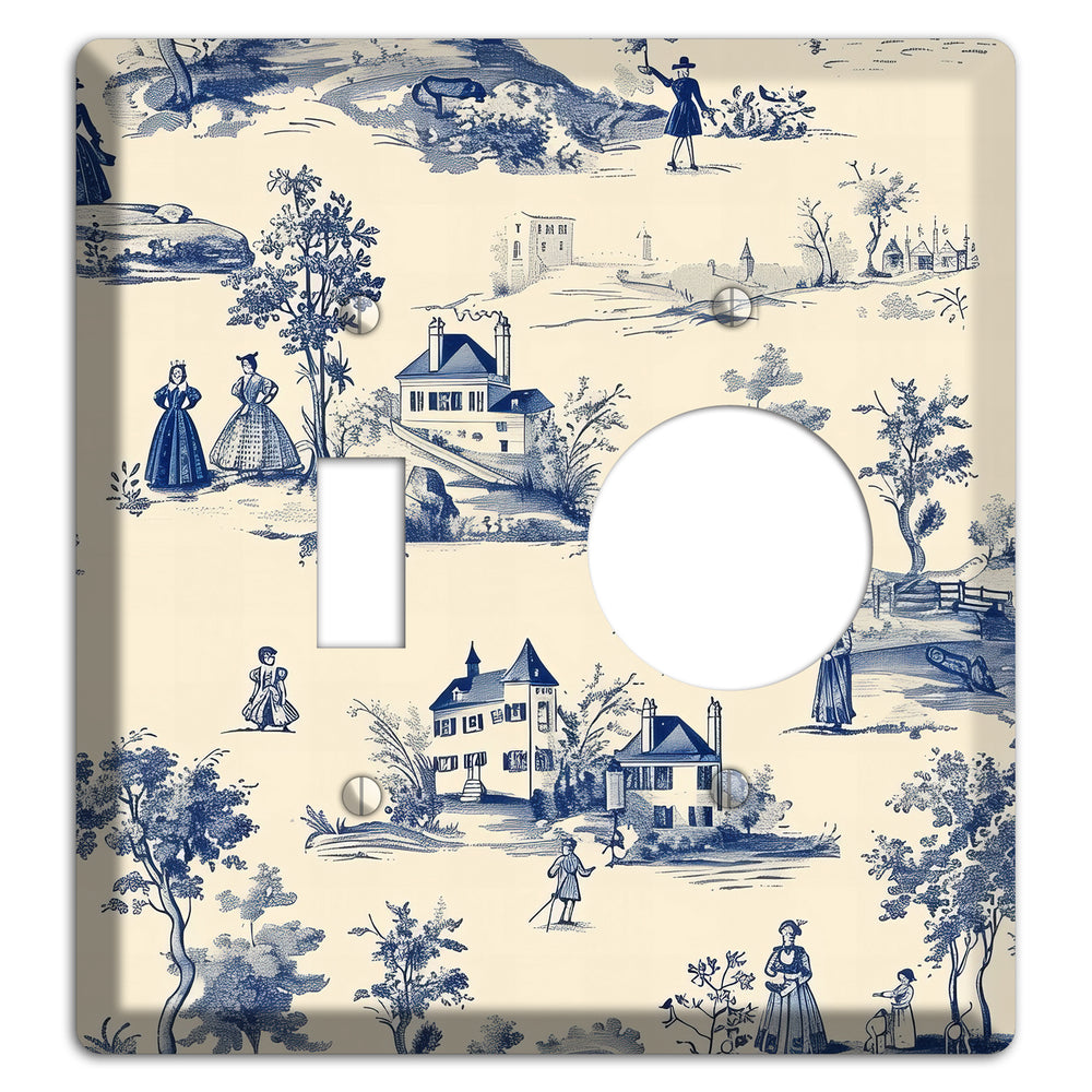Pastoral Letter Toggle / Receptacle Wallplate