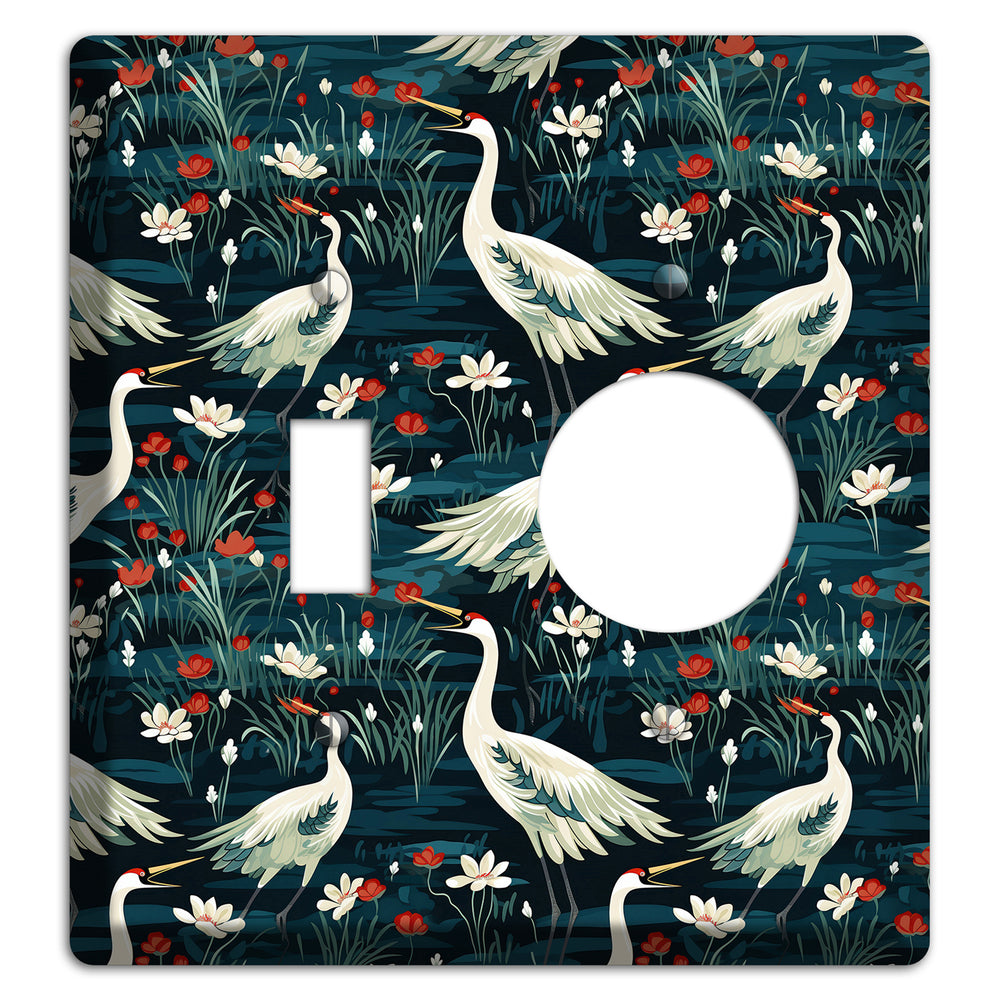 Midnight Lotus Marsh Toggle / Receptacle Wallplate