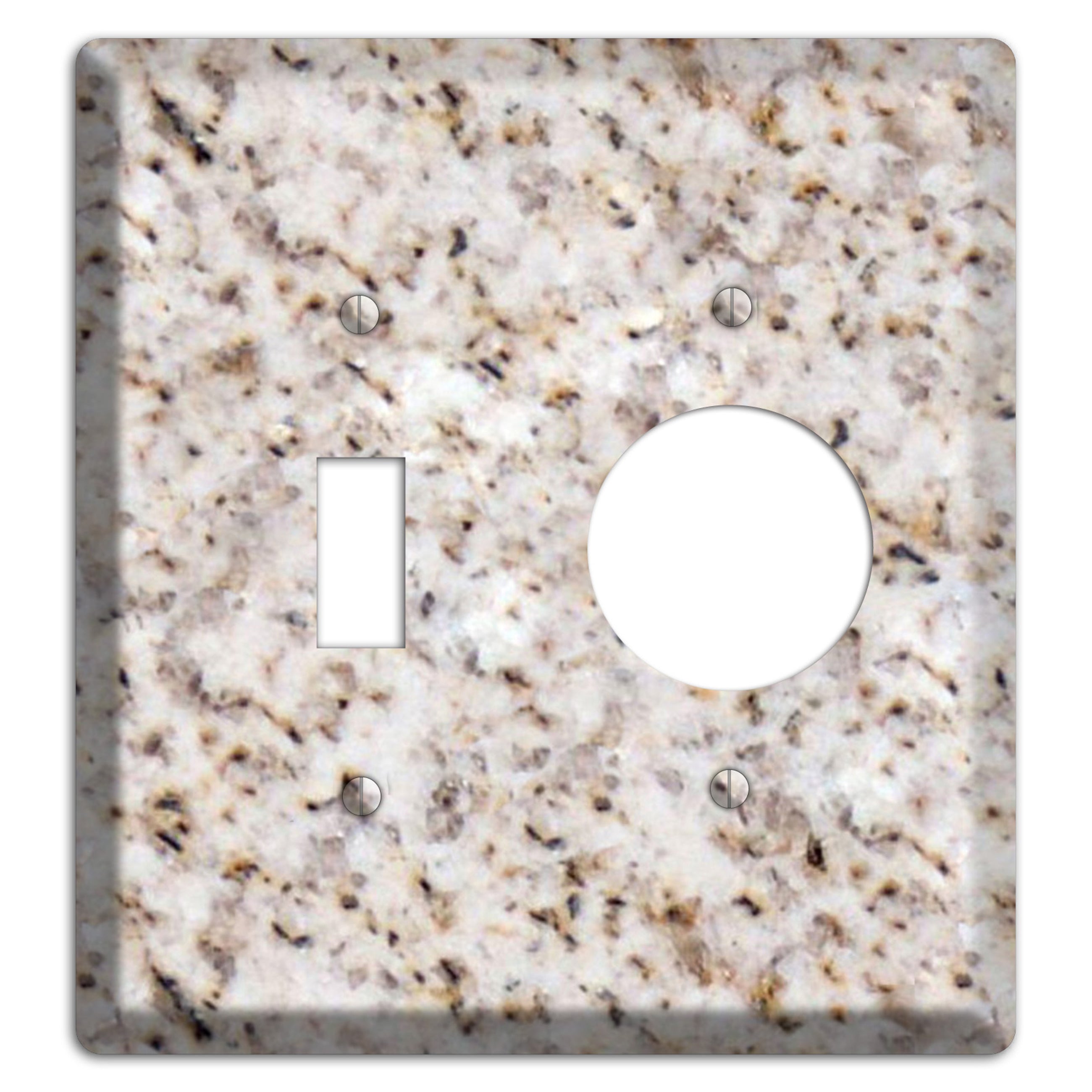 Luna Pearl Granite Toggle / Receptacle Wallplate