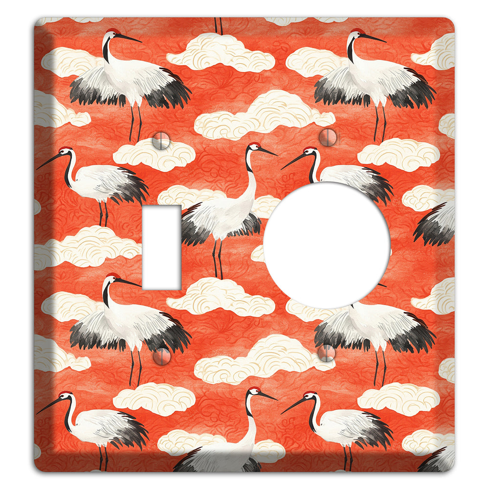 Vermillion Cloud Ceremony Toggle / Receptacle Wallplate