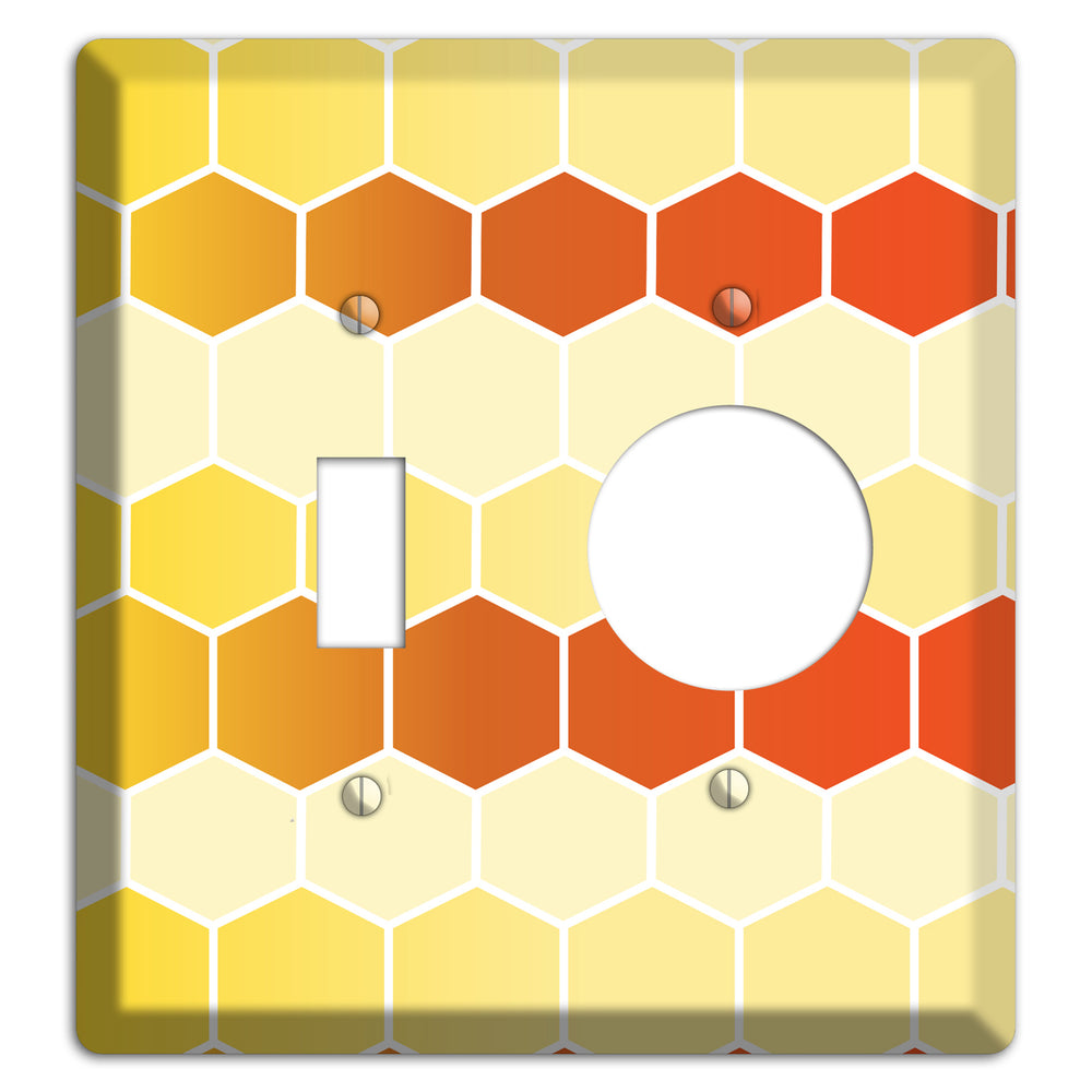 Amber Cell Drift Toggle / Receptacle Wallplate