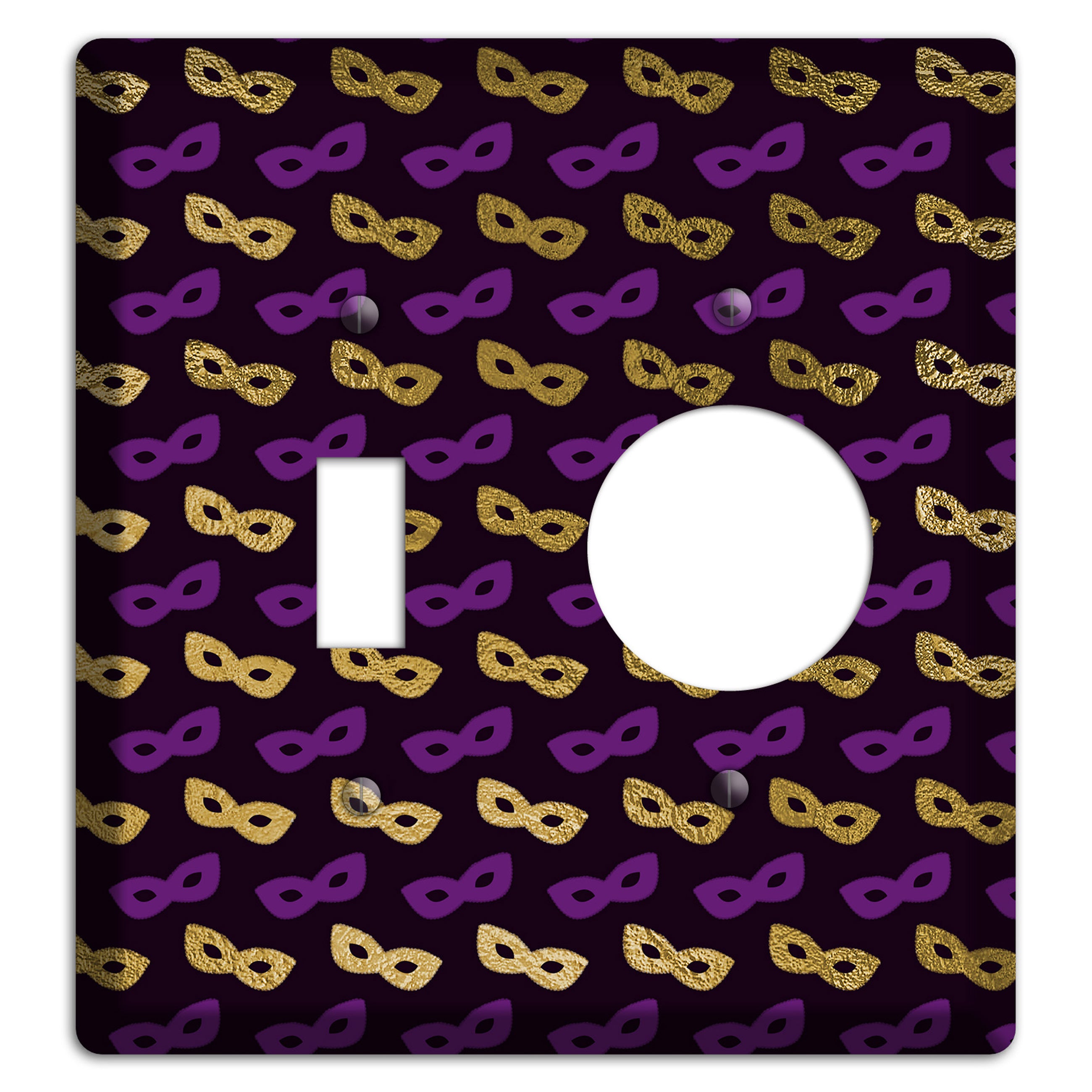 Midnight Masque Toggle / Receptacle Wallplate
