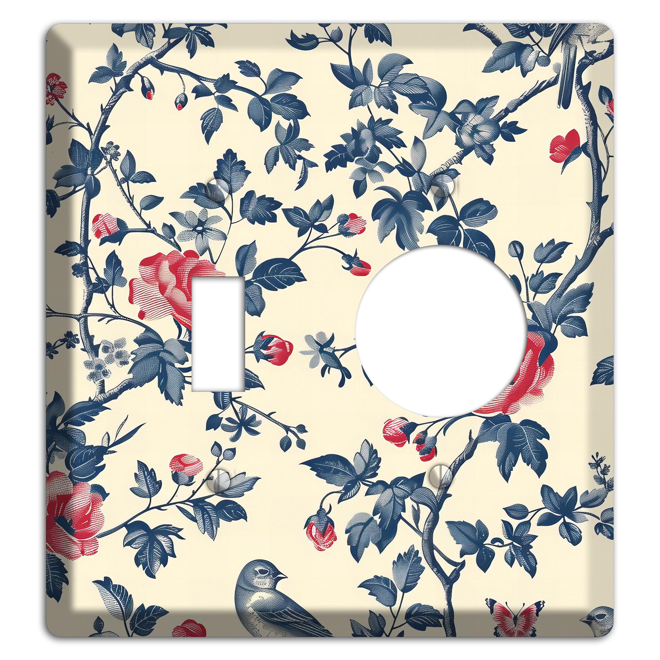 Songbirds & Thorns Toggle / Receptacle Wallplate