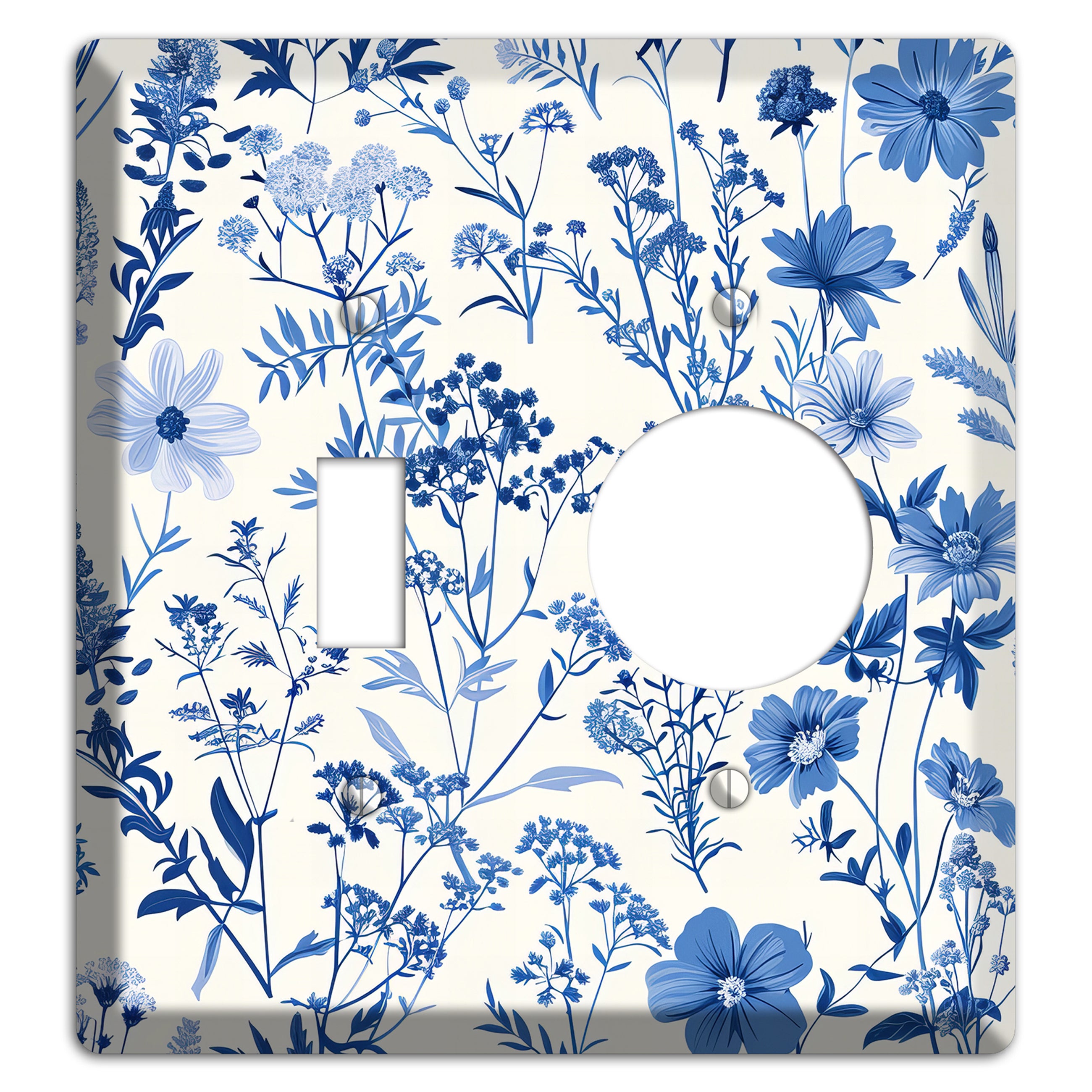 Meadow in Monochrome Toggle / Receptacle Wallplate