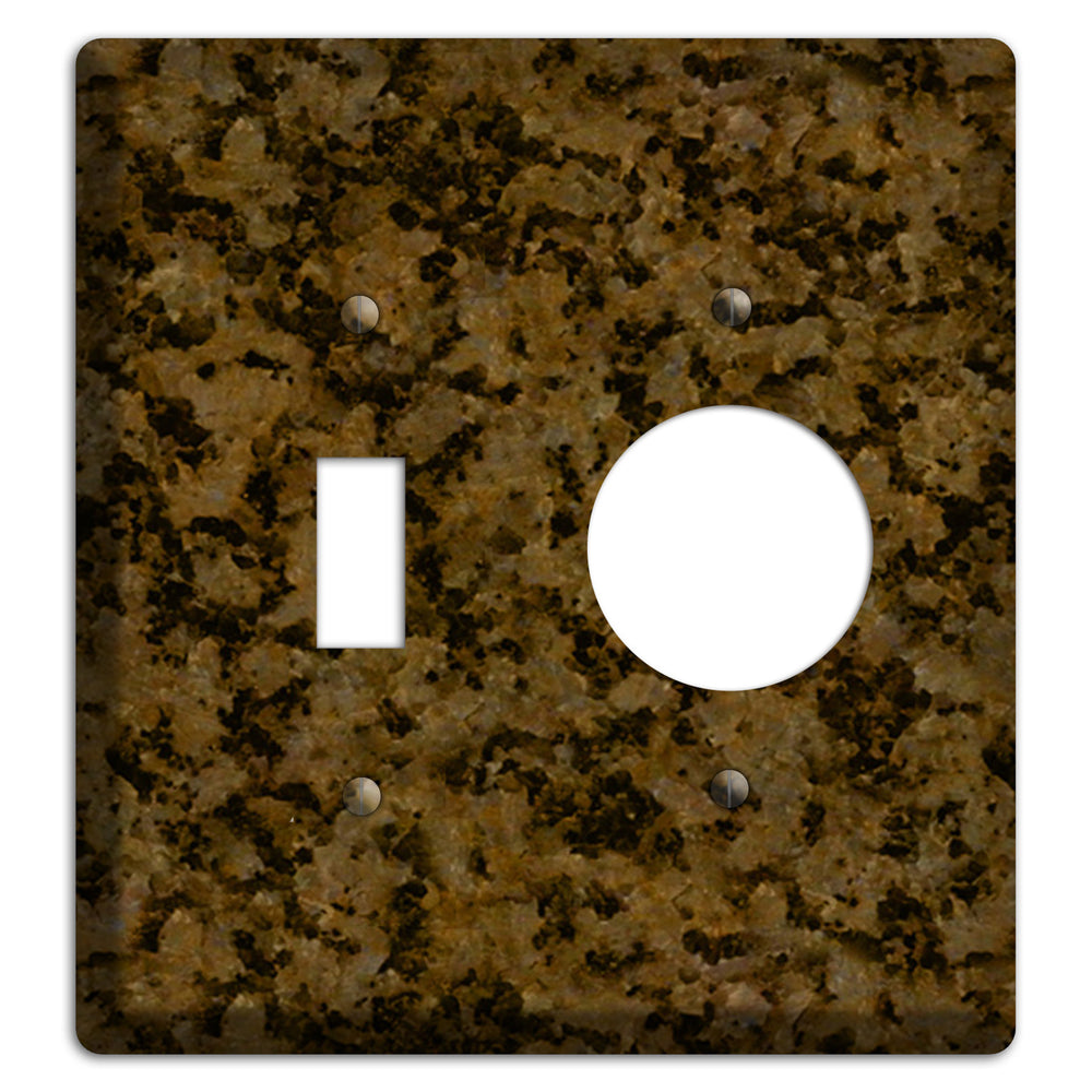 Tropic Brown Granite Toggle / Receptacle Wallplate
