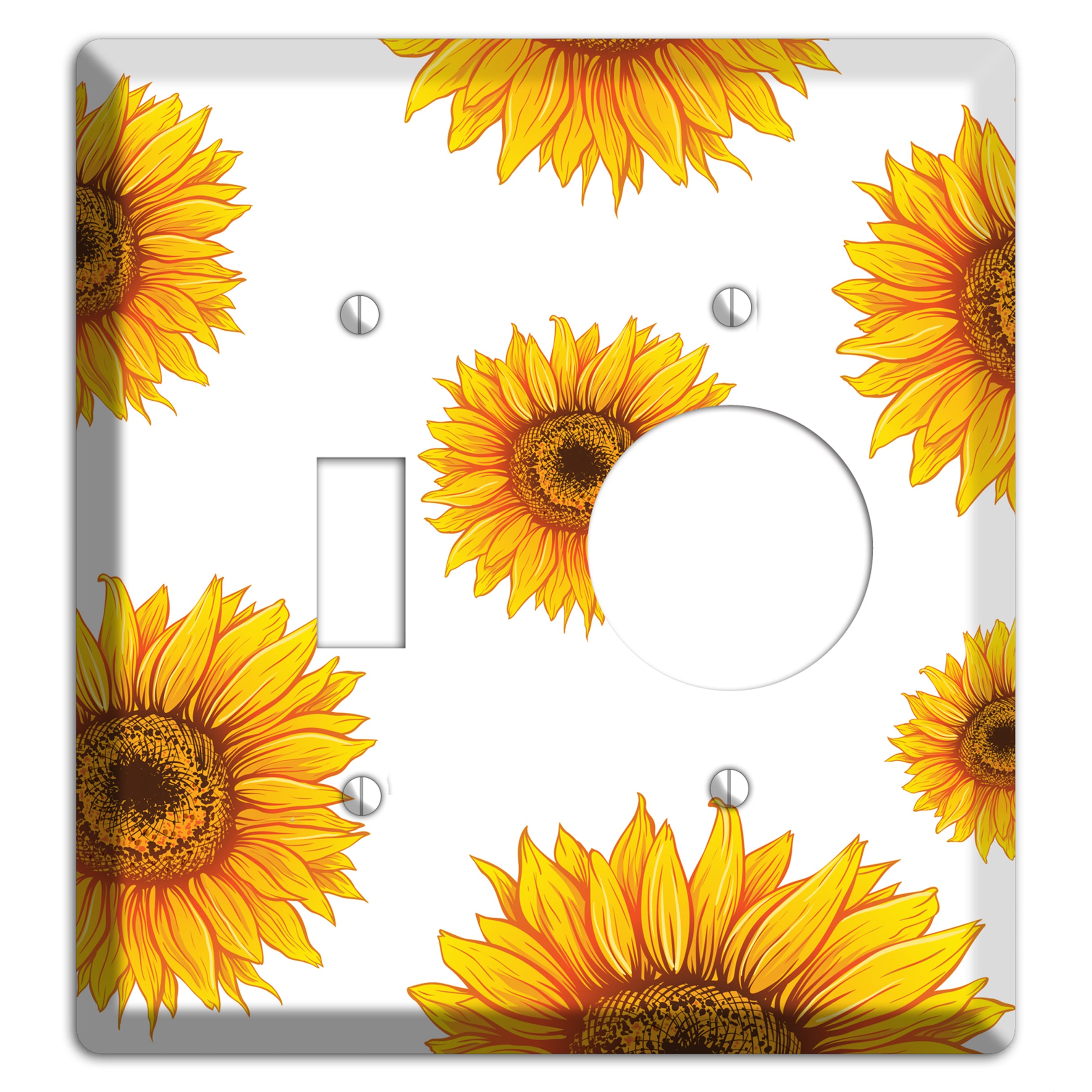 Solar Bloom Scatter Toggle / Receptacle Wallplate