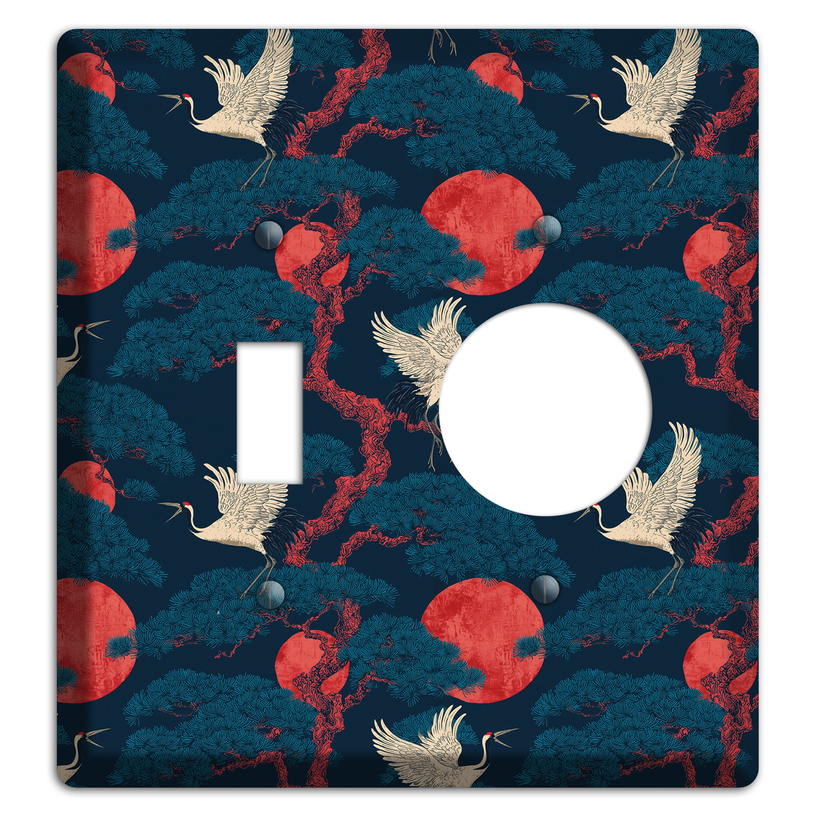 Cobalt Moon Passage Toggle / Receptacle Wallplate