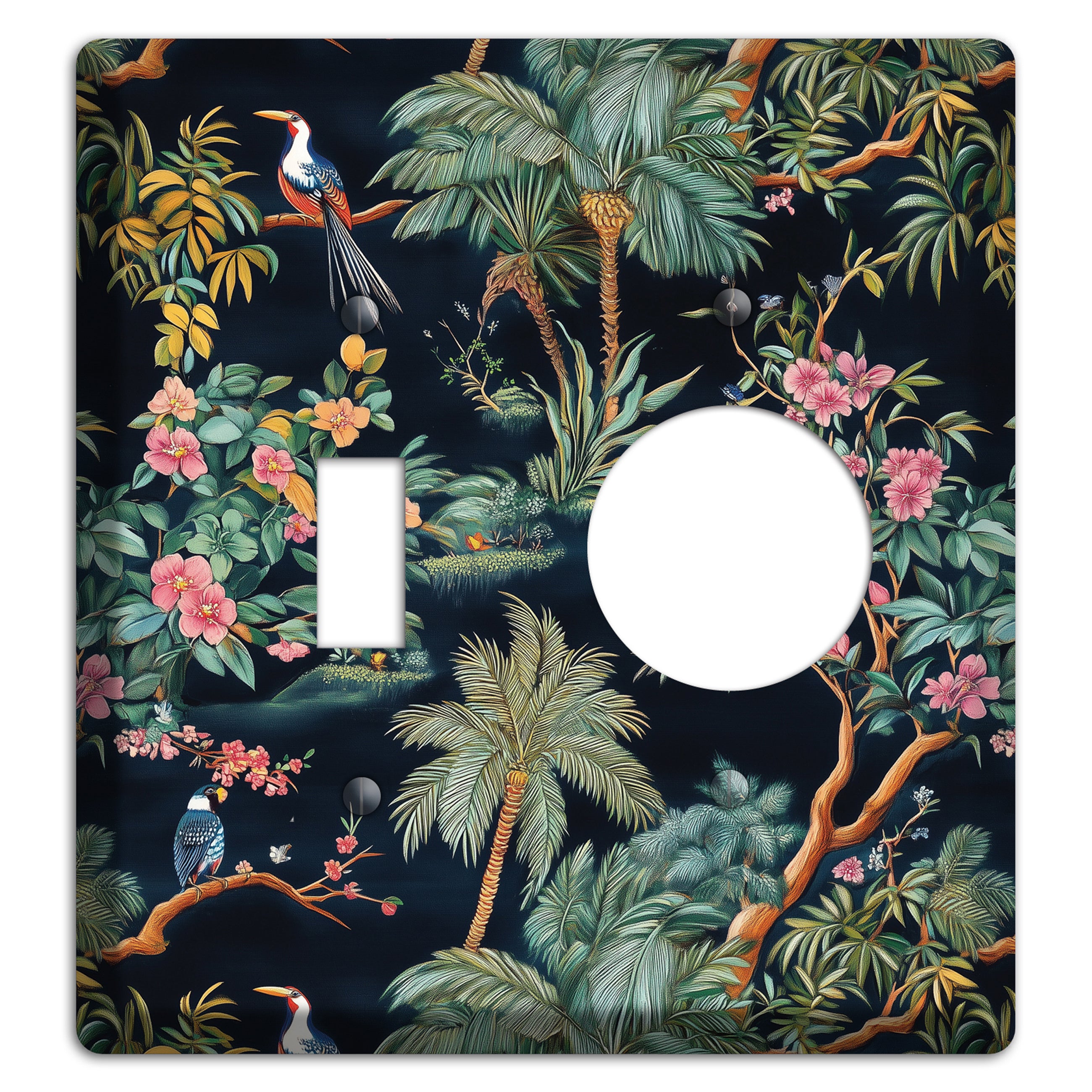 Jungle Nocturne Toggle / Receptacle Wallplate