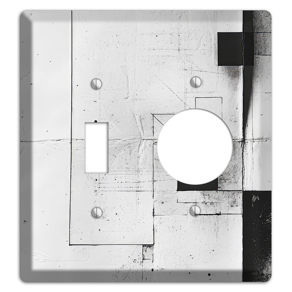 Fractured Blueprint Drift Toggle / Receptacle Wallplate