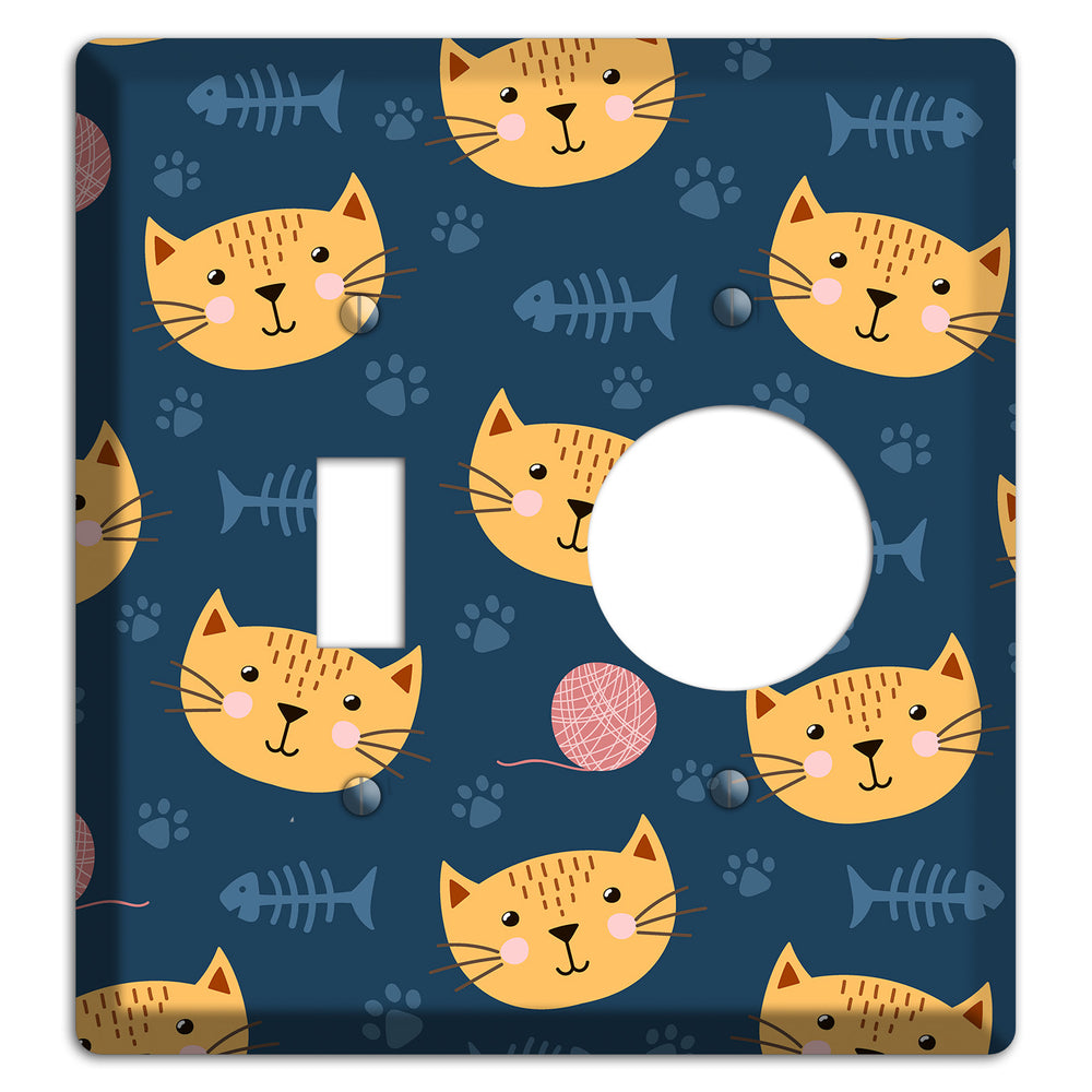 Cat Nap Parade Toggle / Receptacle Wallplate