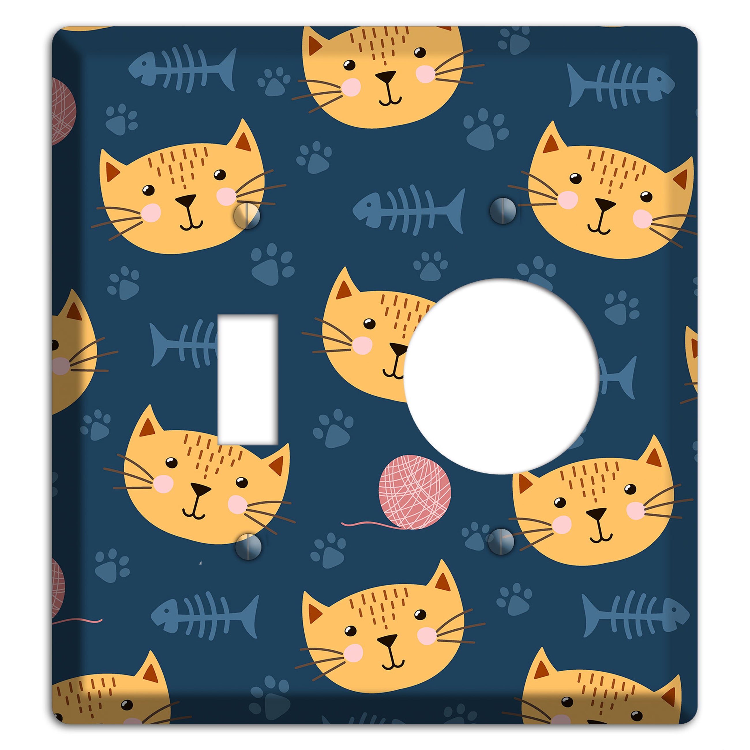 Cat Nap Parade Toggle / Receptacle Wallplate