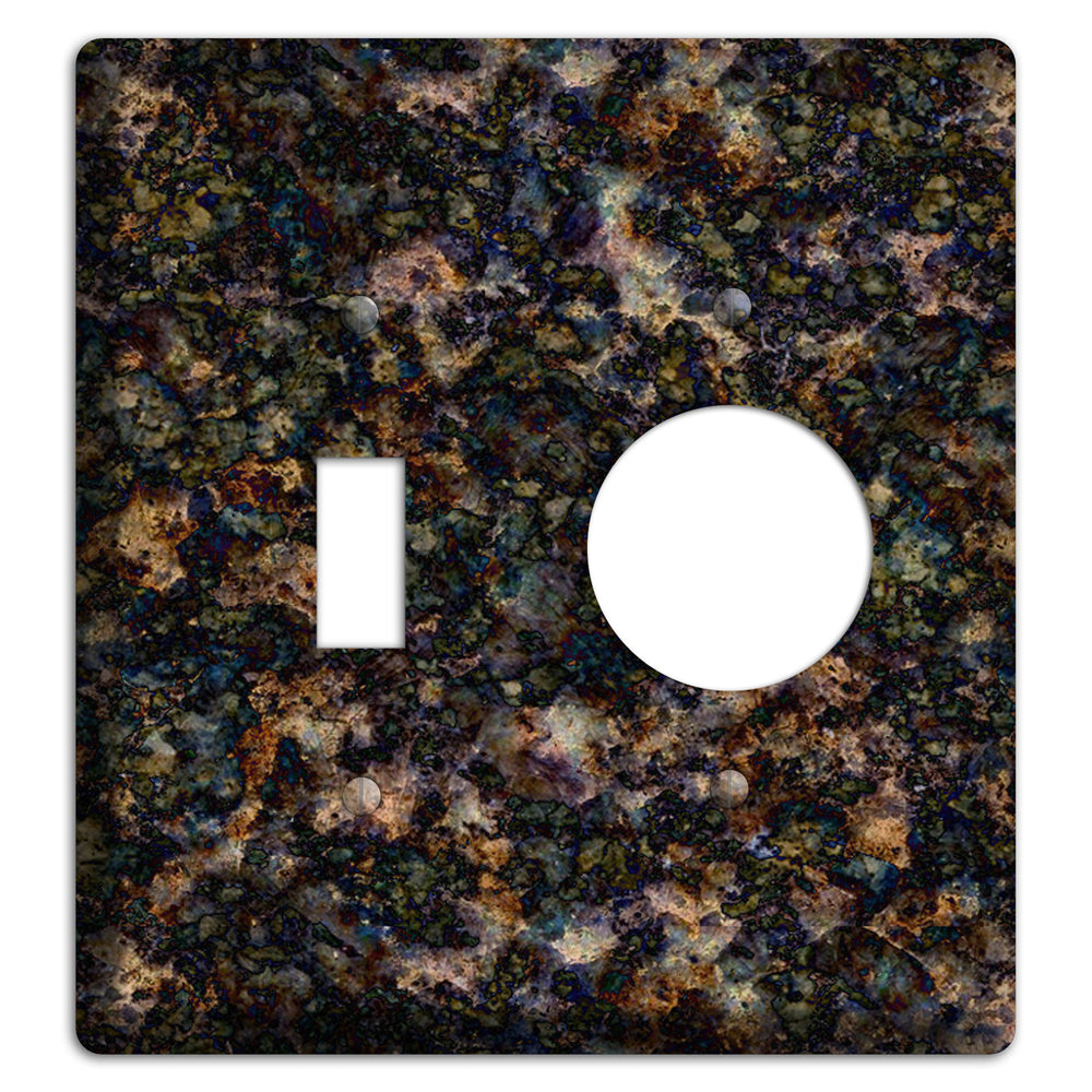 Volga Blue Granite Toggle / Receptacle Wallplate