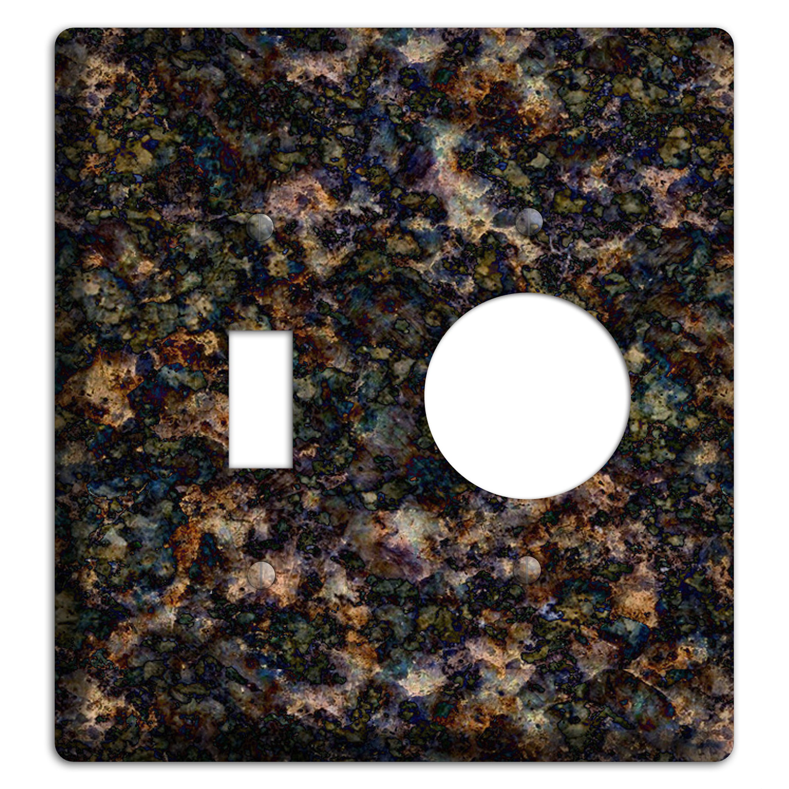 Volga Blue Granite Toggle / Receptacle Wallplate