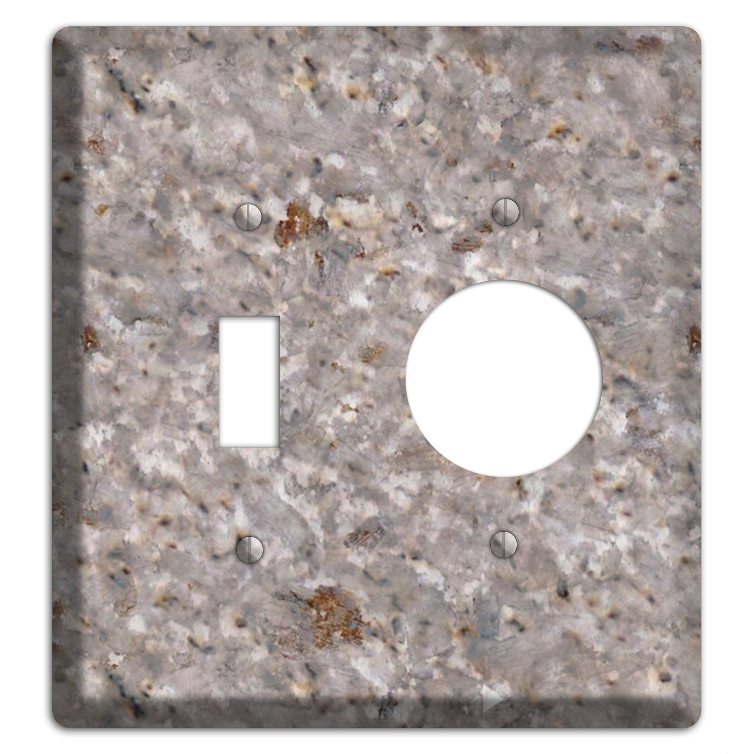 Kashmir White Granite Toggle / Receptacle Wallplate