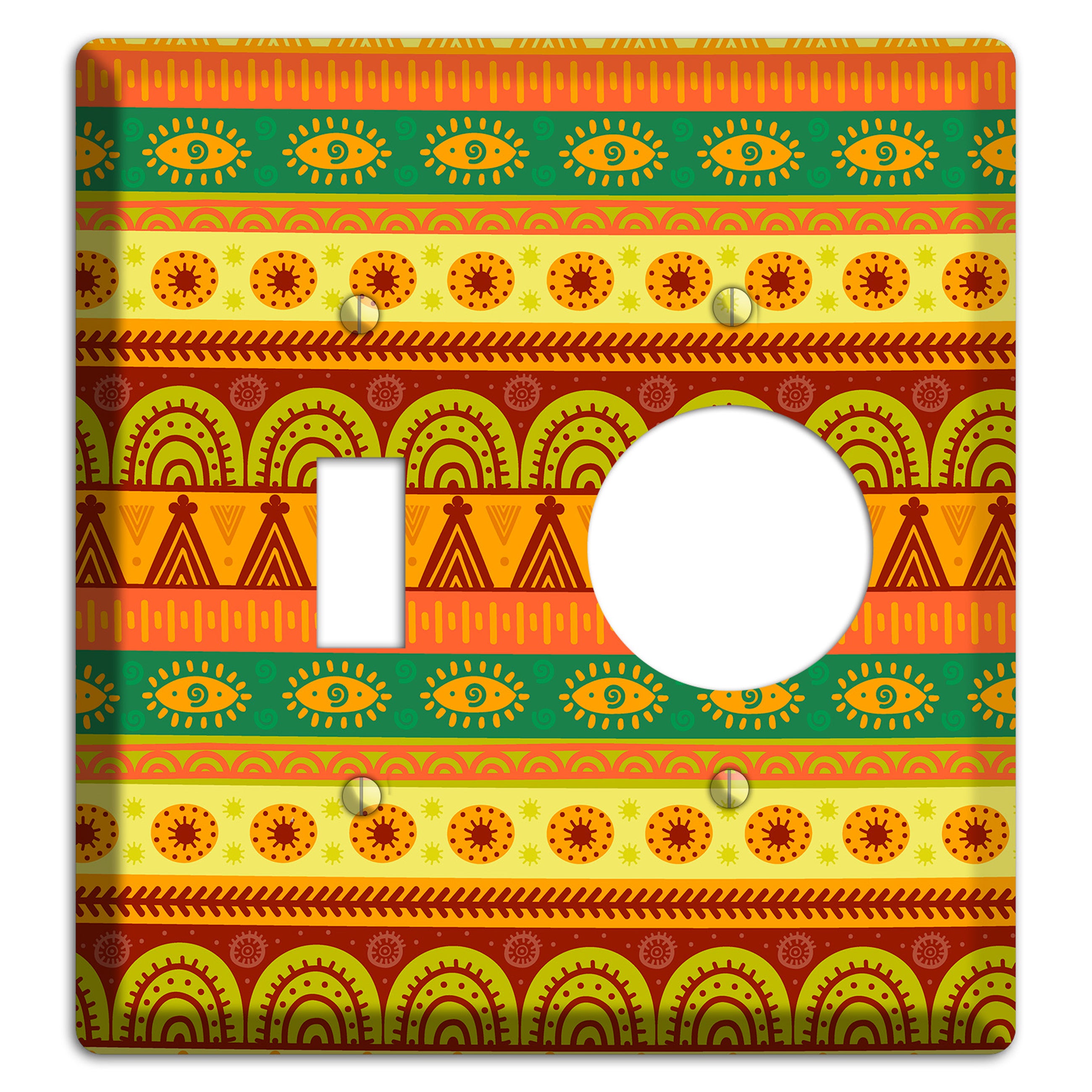 Ethnic Harmony Toggle / Receptacle Wallplate