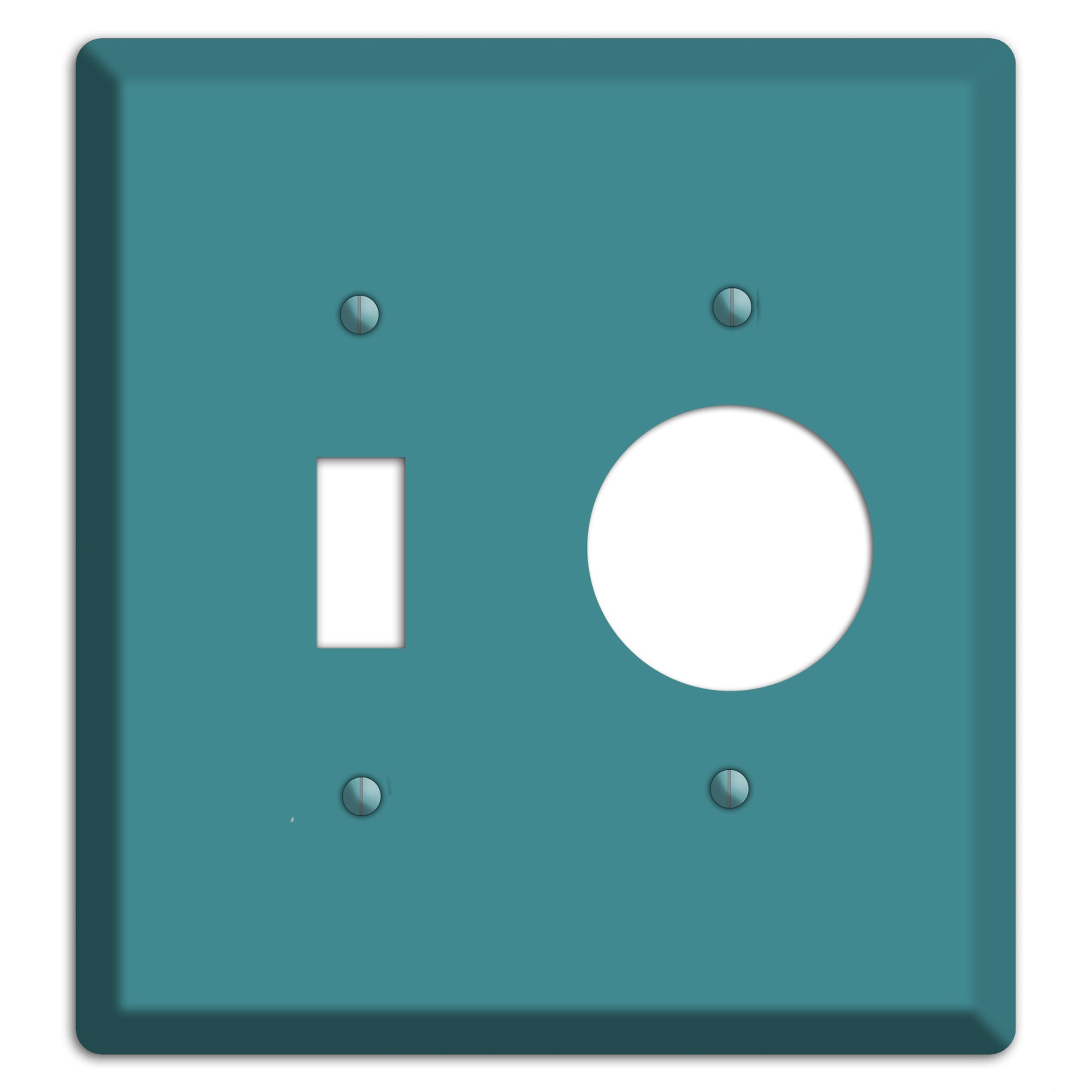 Baxter Turqouise Toggle / Receptacle Wallplate