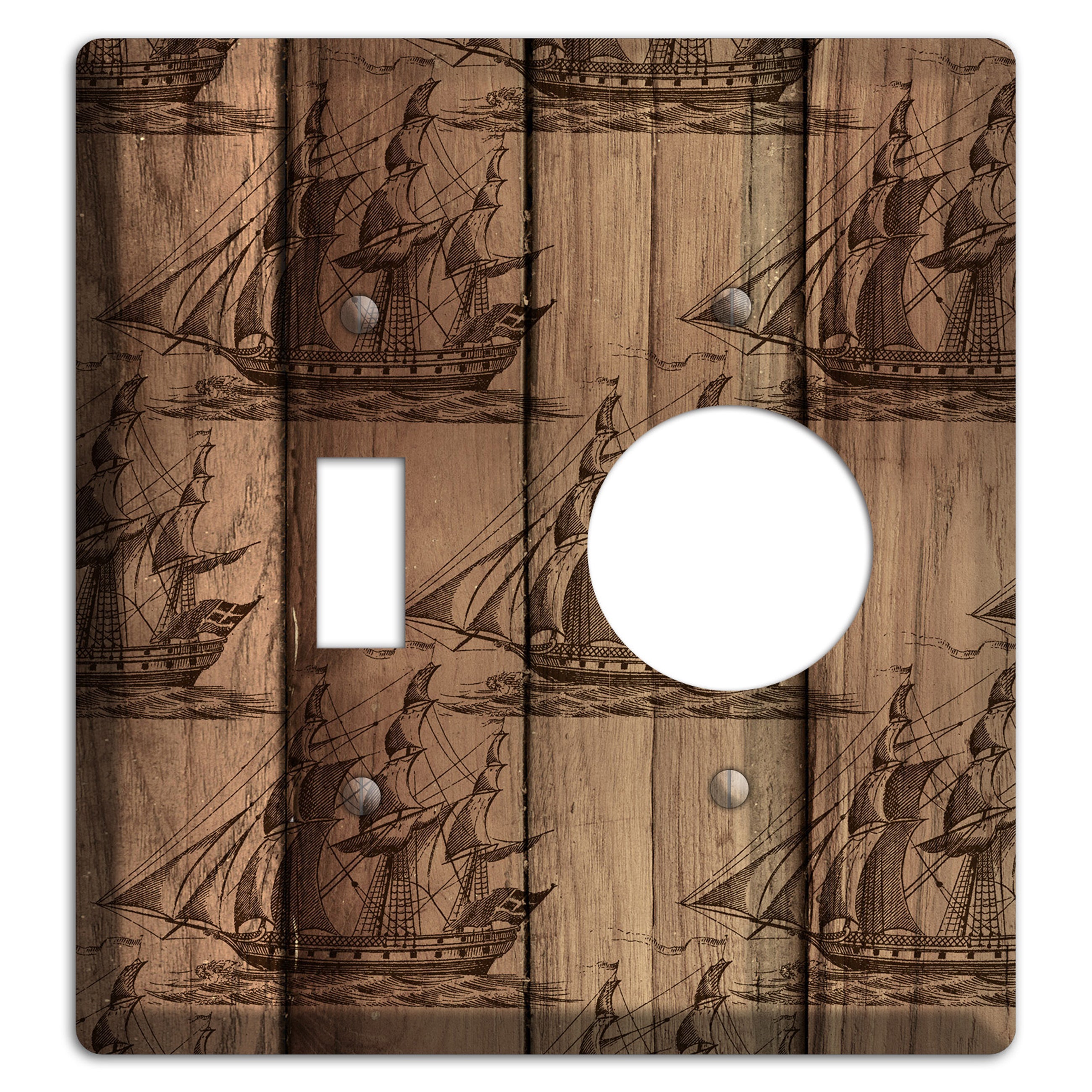 Tall Ships & Timber Toggle / Receptacle Wallplate