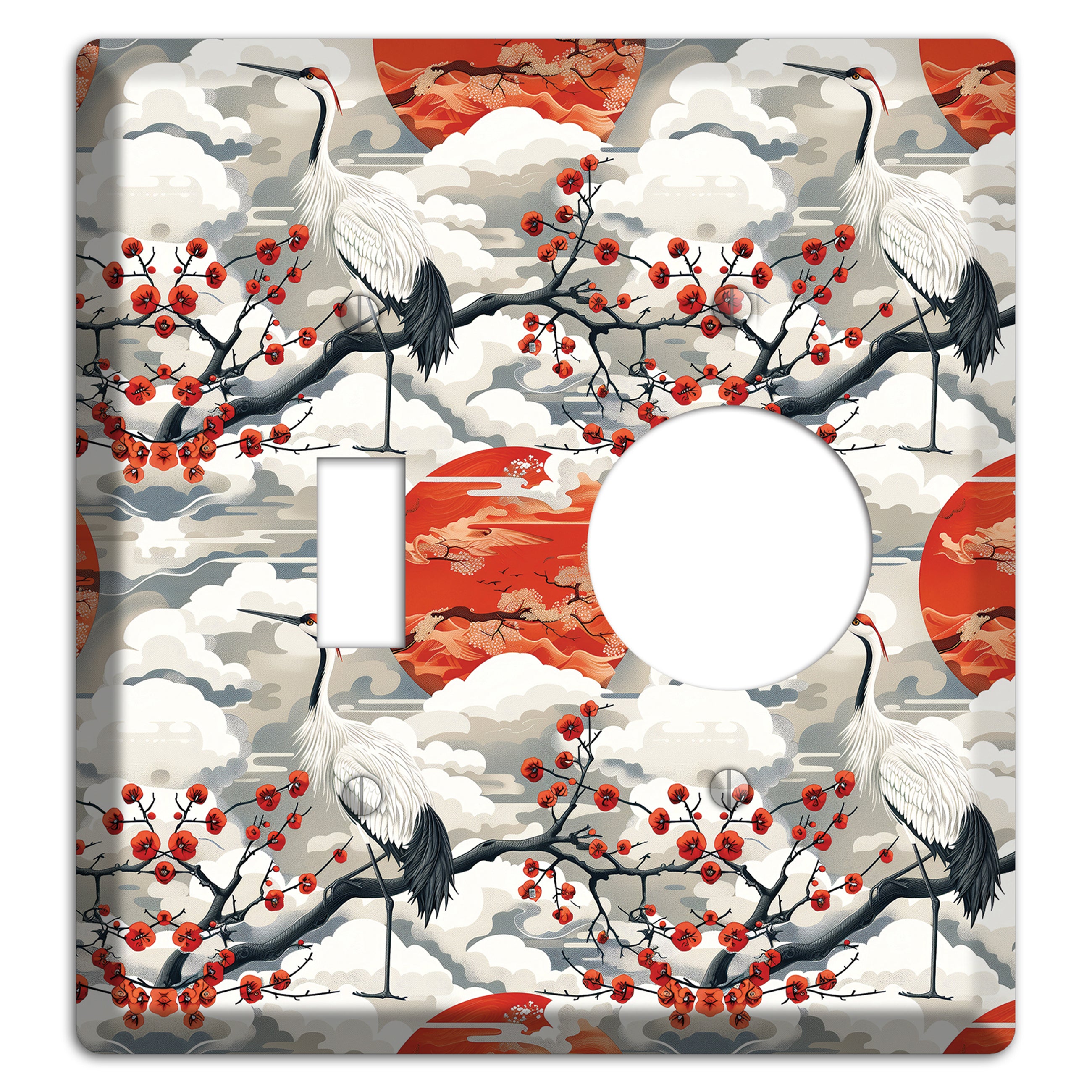 Vermillion Sun Rising Toggle / Receptacle Wallplate