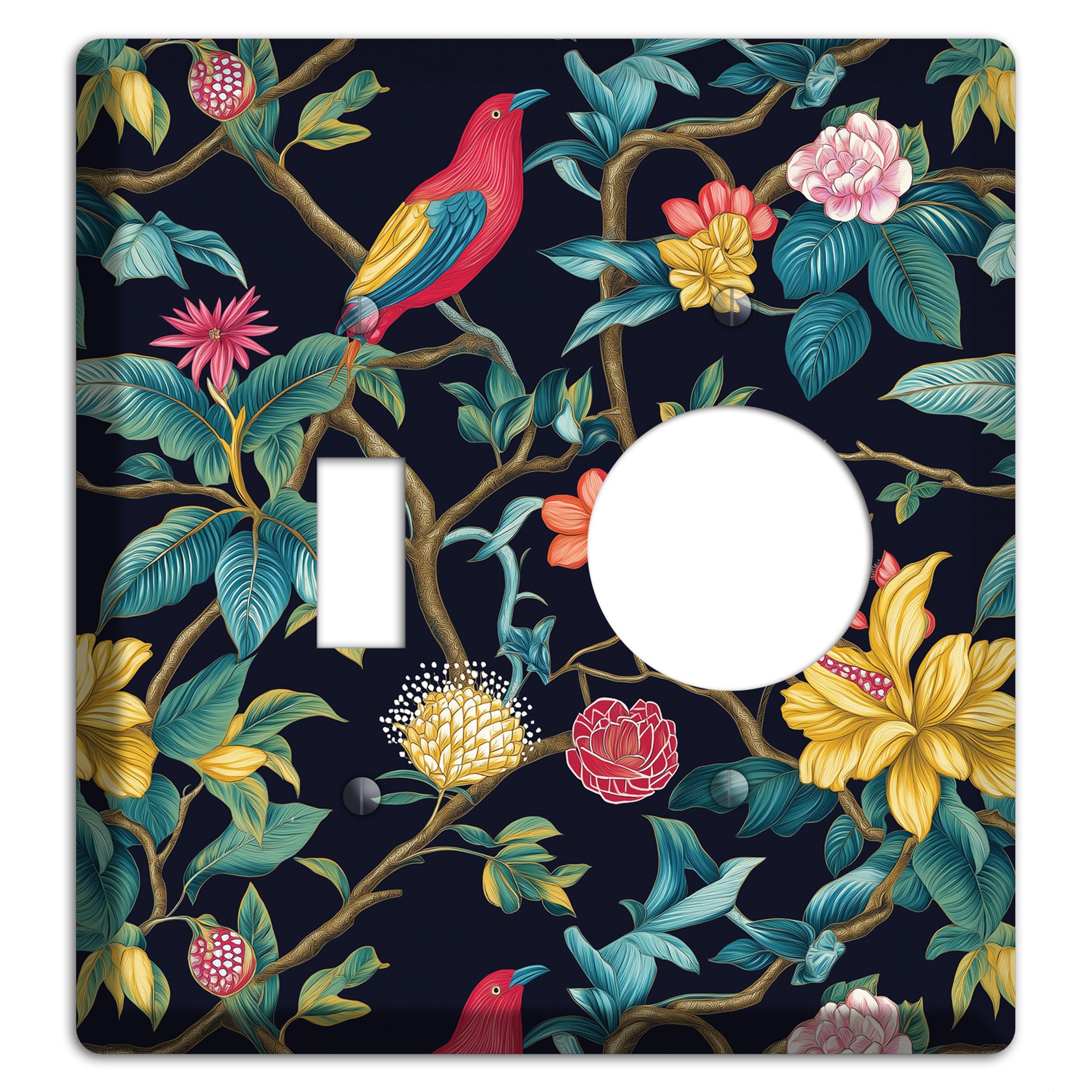 Scarlet Perch Toggle / Receptacle Wallplate