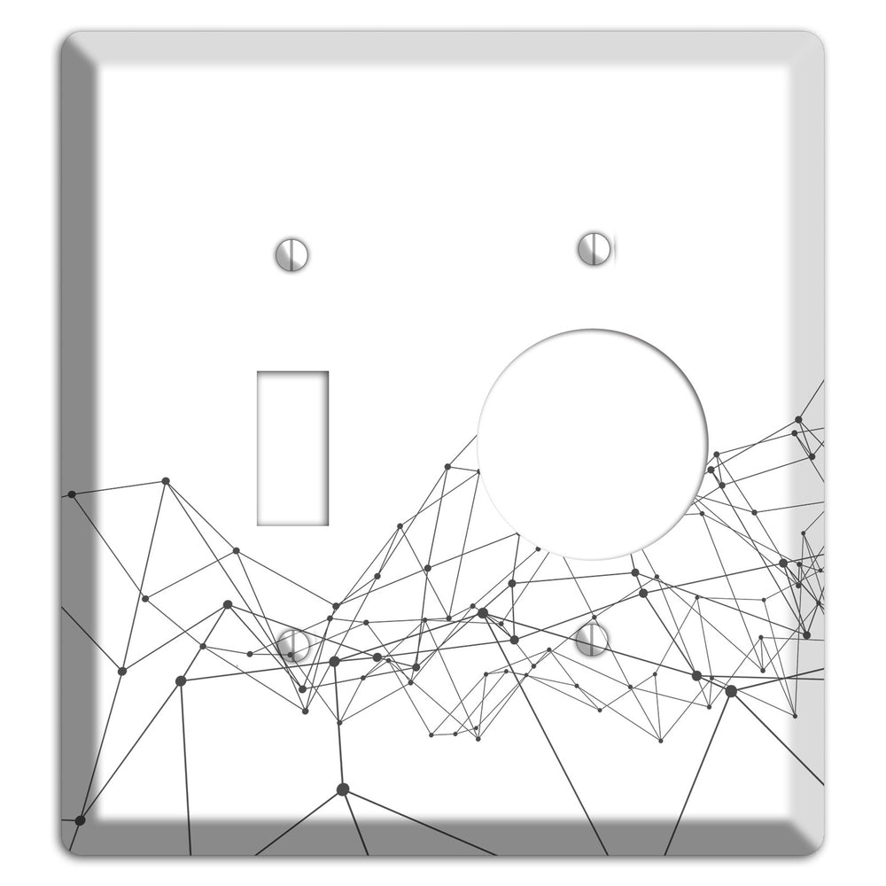 Fractured Cartography Toggle / Receptacle Wallplate