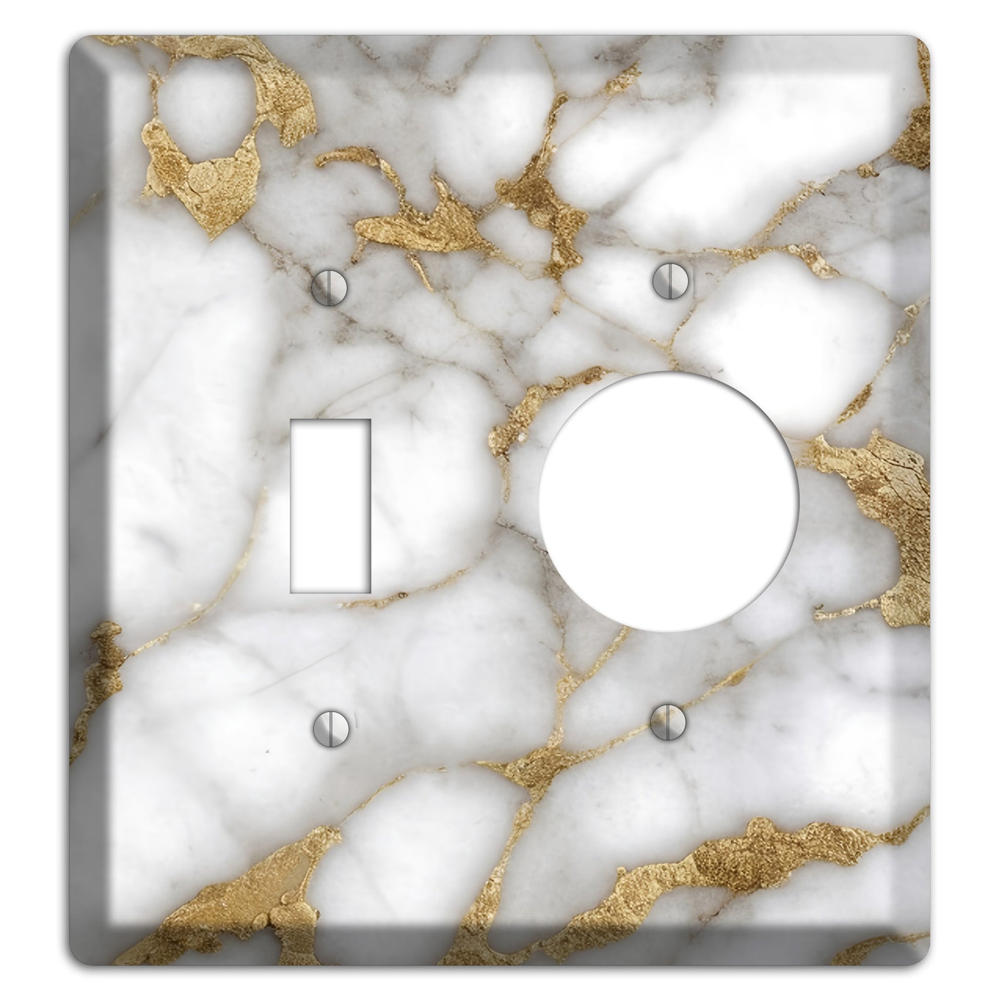 Twine Marble Toggle / Receptacle Wallplate