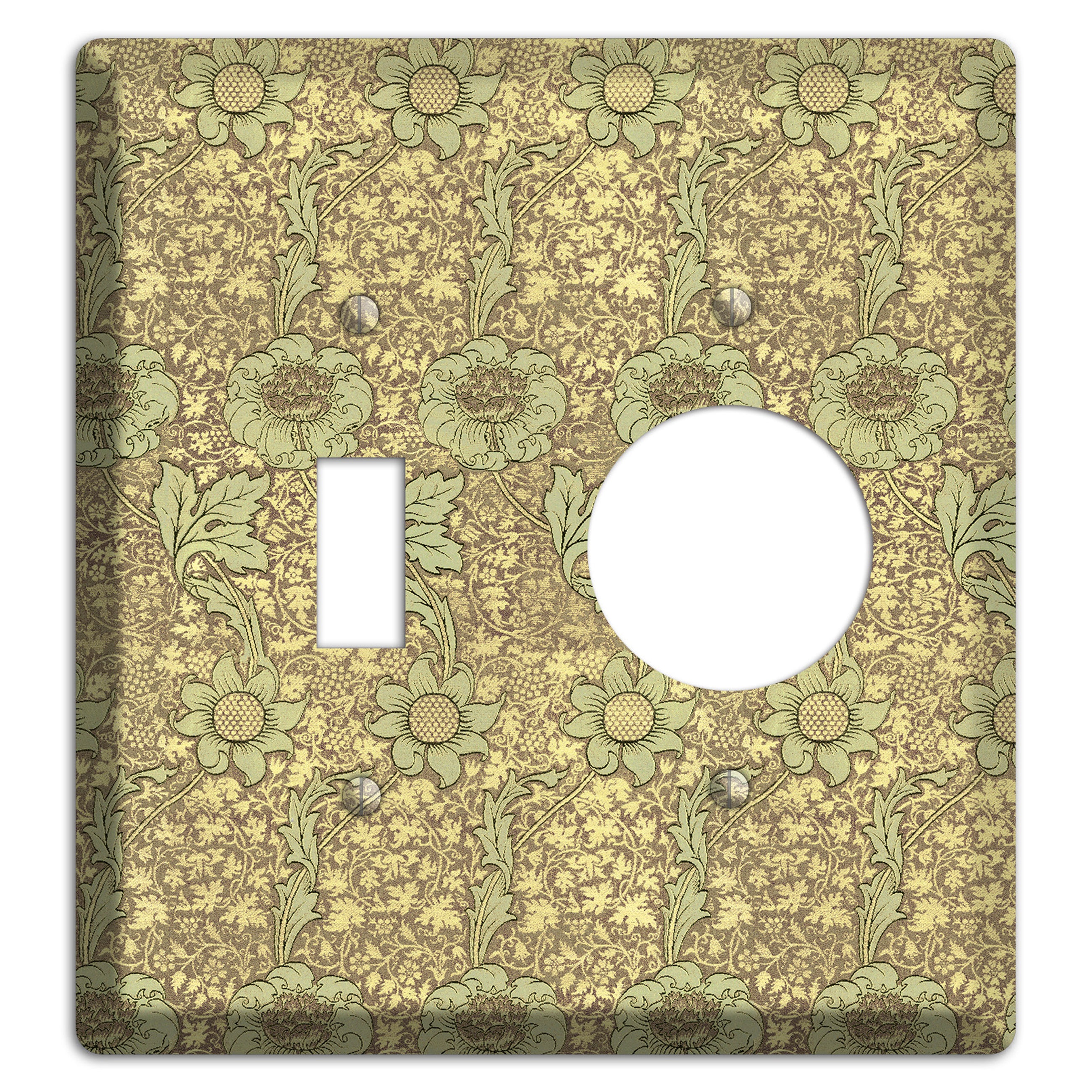 Wildflower Scroll Toggle / Receptacle Wallplate