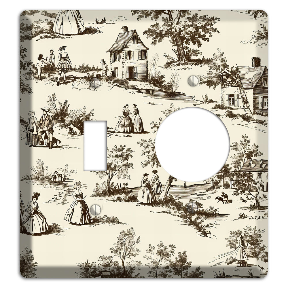 Country Promenade Toggle / Receptacle Wallplate