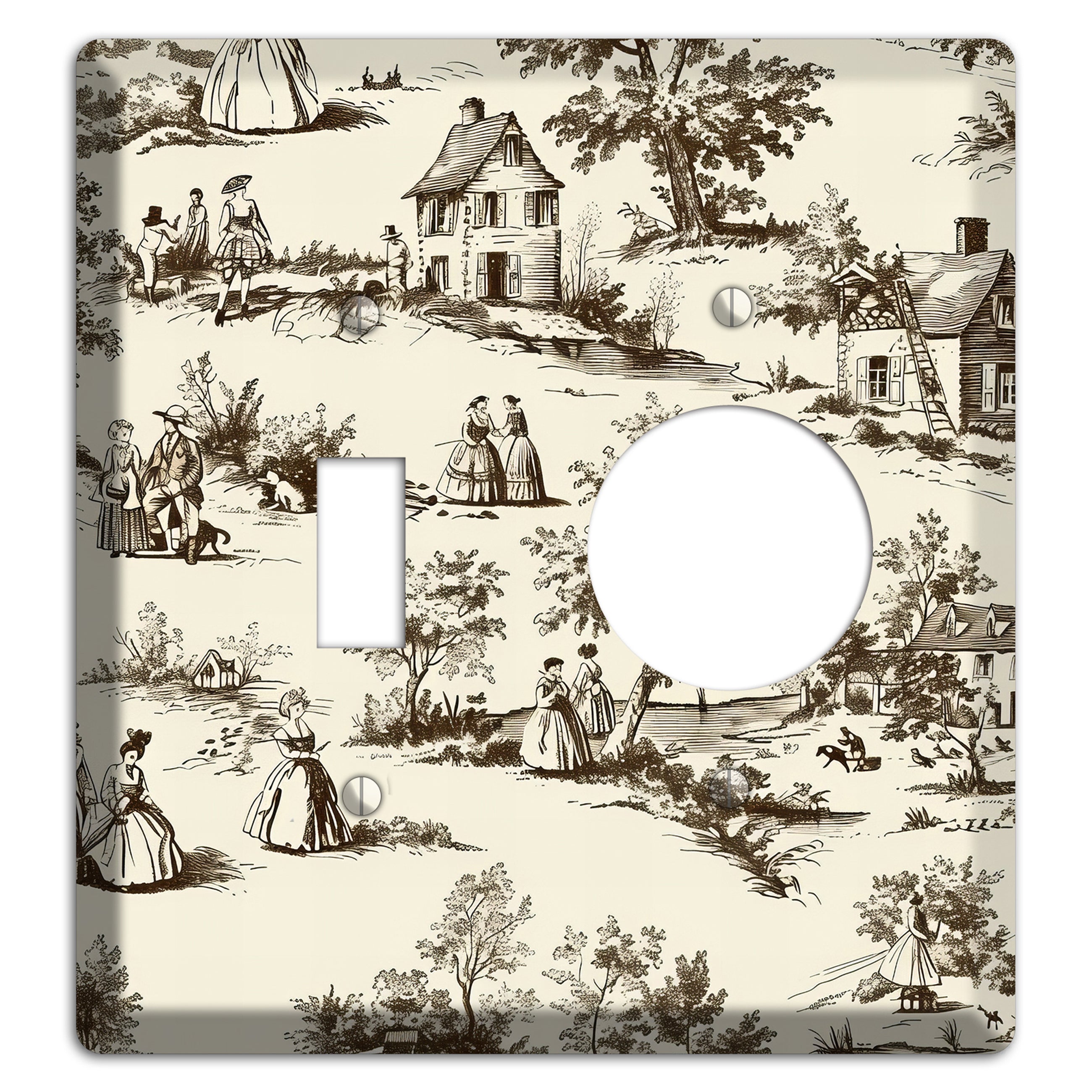 Country Promenade Toggle / Receptacle Wallplate